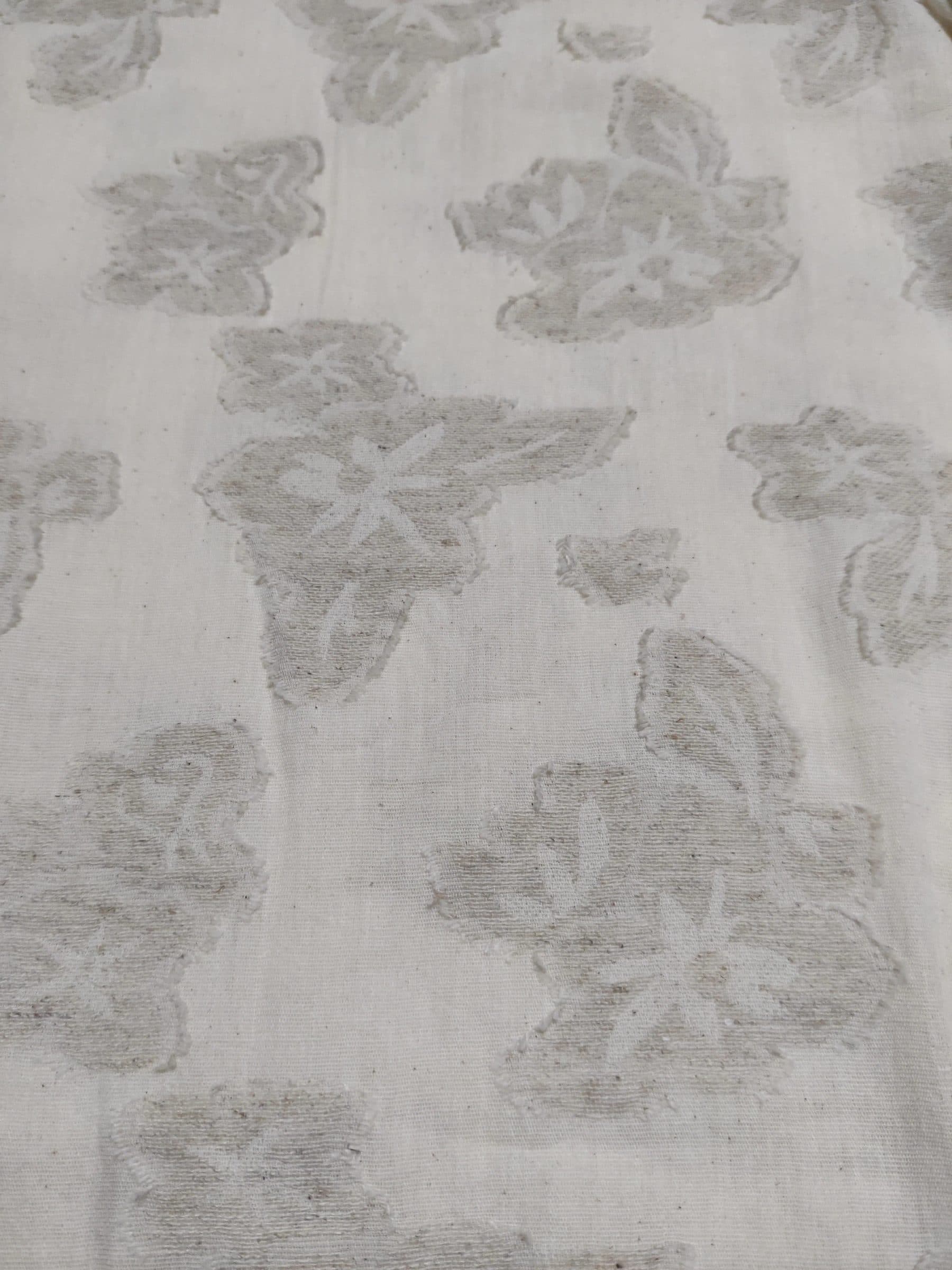 Linen Shirt Embossed Flower image 3