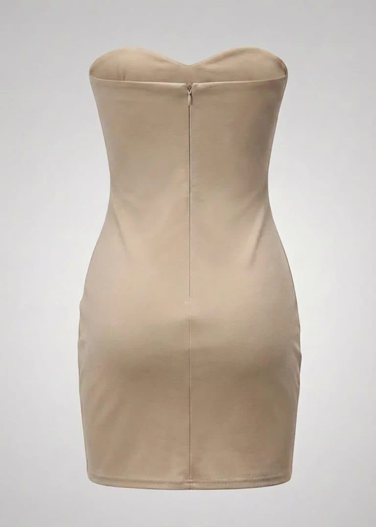 Luxe Contoured Strapless Cocktail Dress image 2