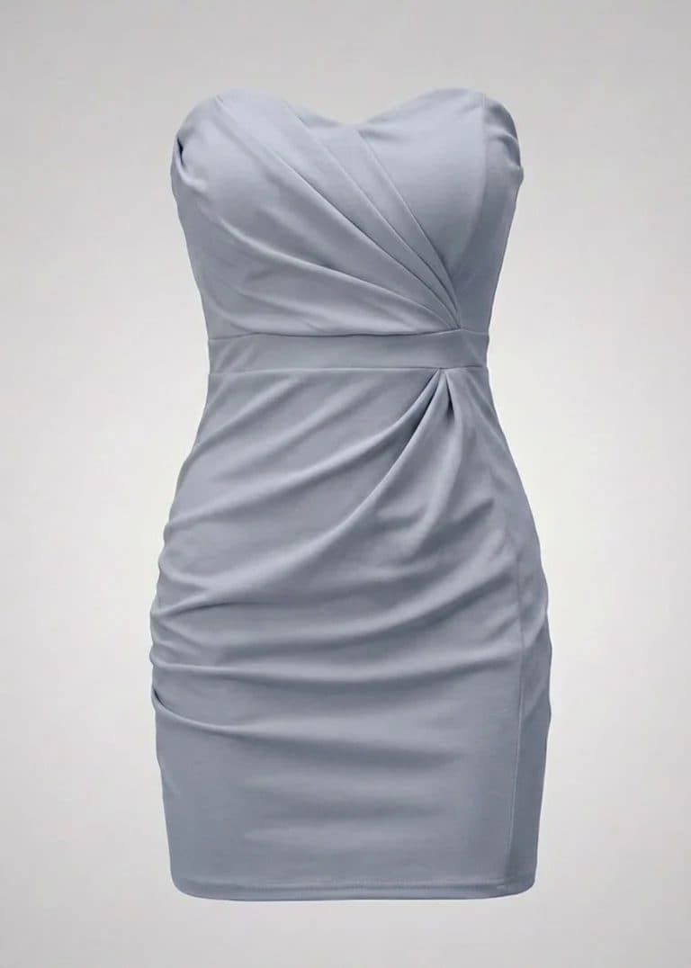 Luxe Contoured Strapless Cocktail Dress image 3