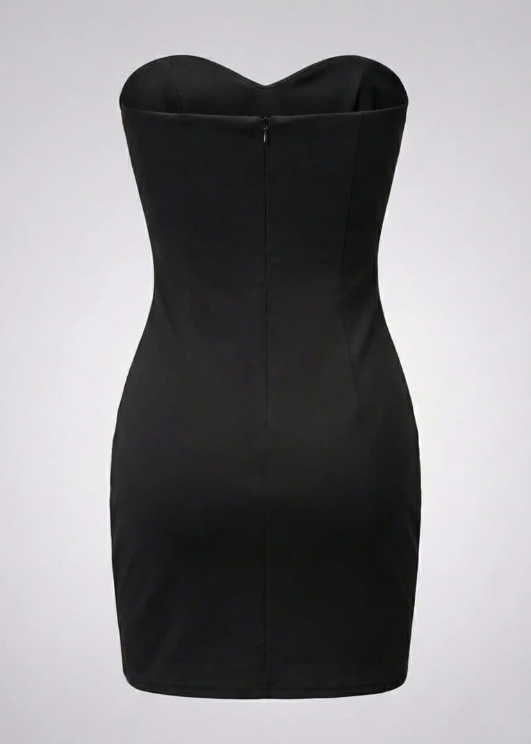 Luxe Contoured Strapless Cocktail Dress image 4