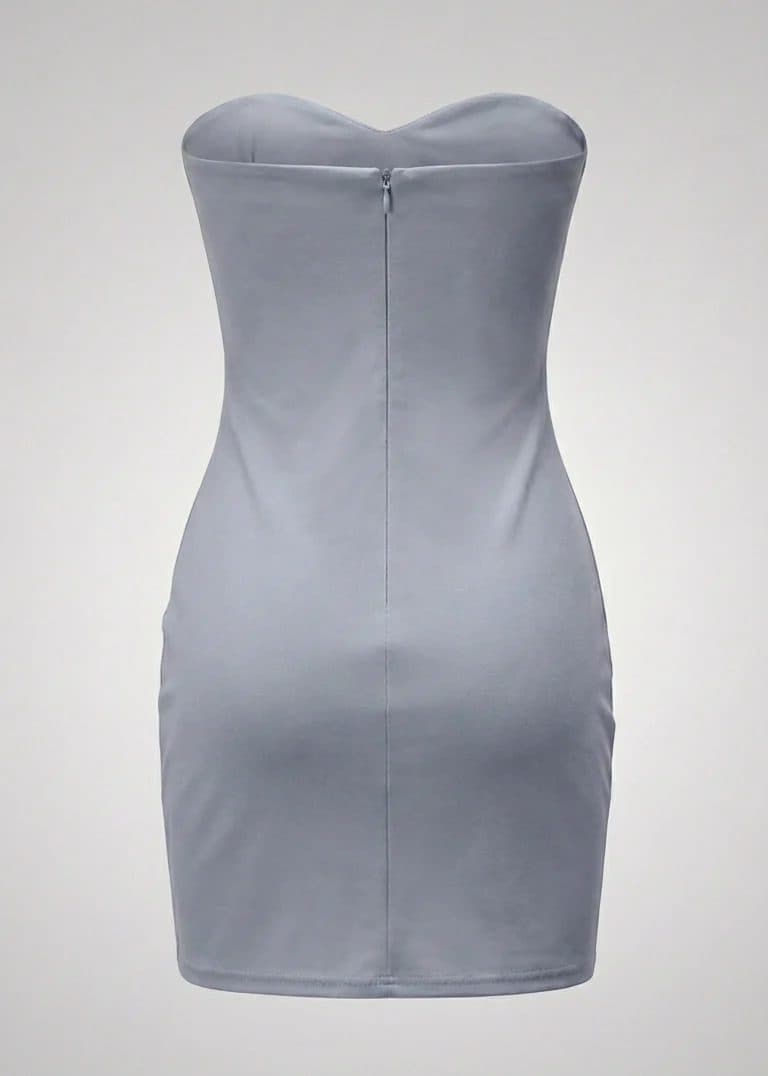 Luxe Contoured Strapless Cocktail Dress image 5