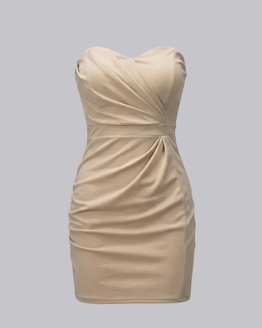 Luxe Contoured Strapless Cocktail Dress image 6