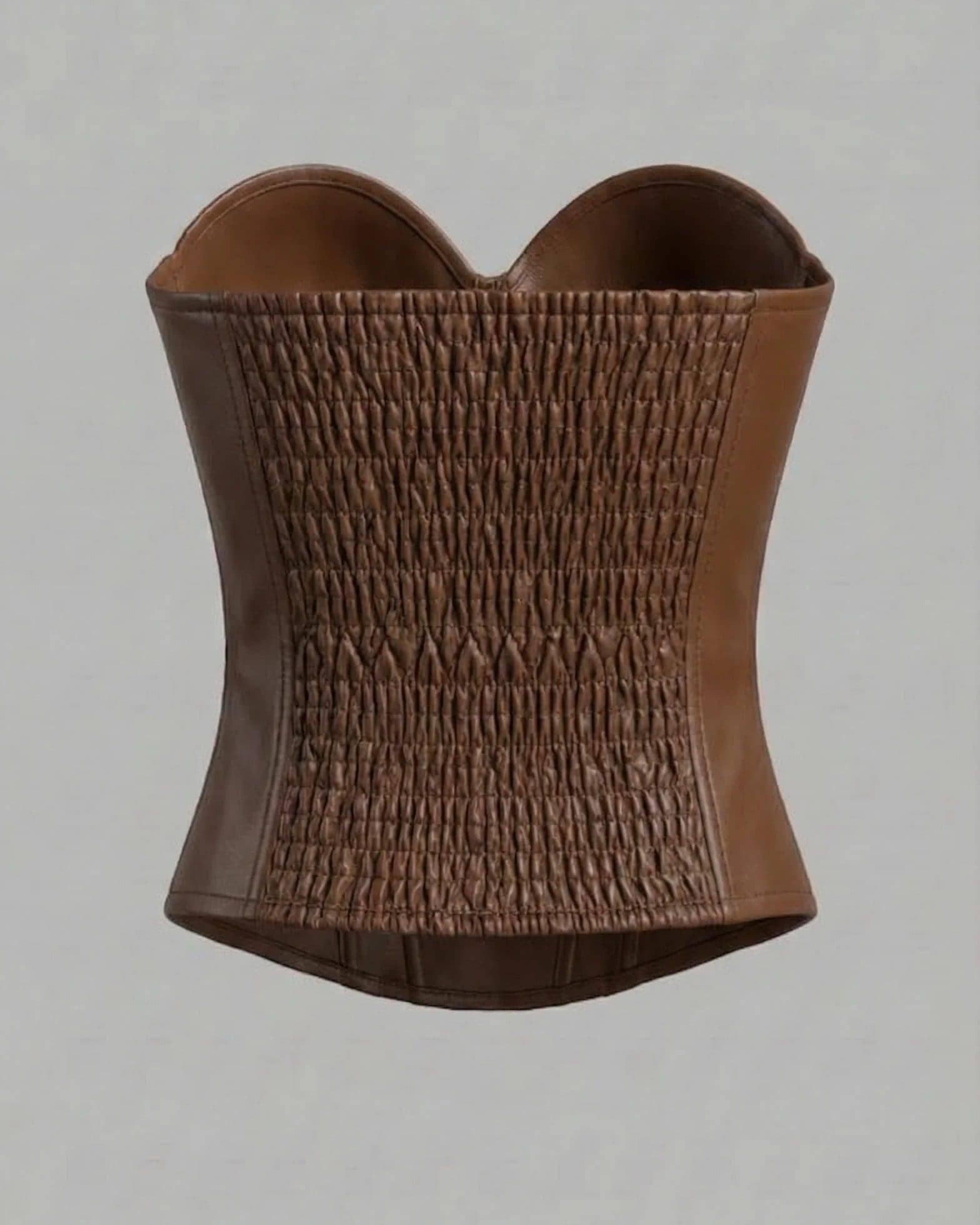 Mantis Eye Leather Corset Top image 2