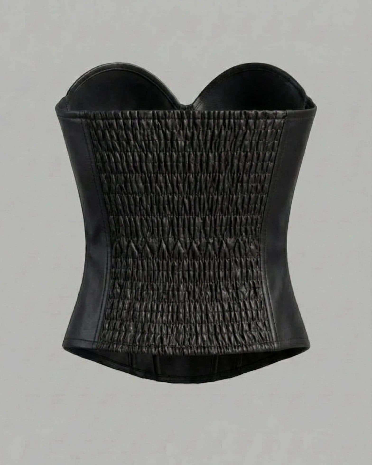 Mantis Eye Leather Corset Top image 4