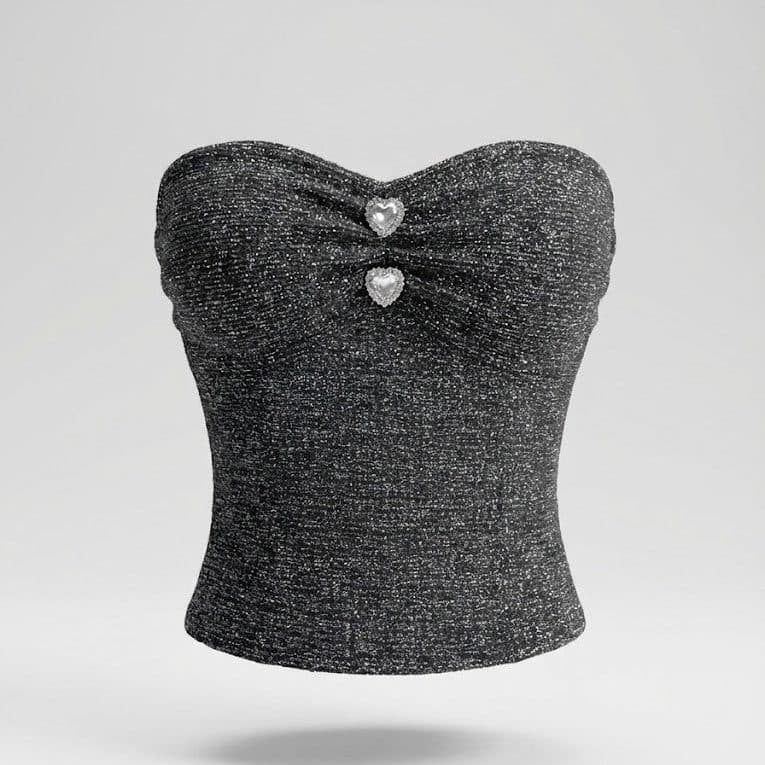 Midnight Aura Shimmer Bandeau Top image 1