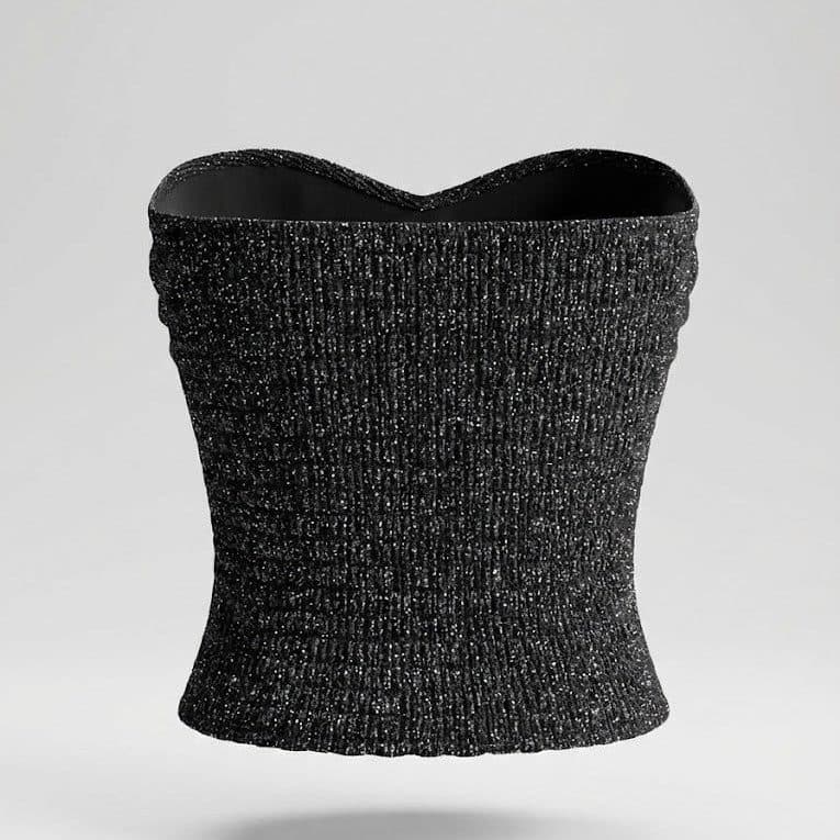 Midnight Aura Shimmer Bandeau Top image 4
