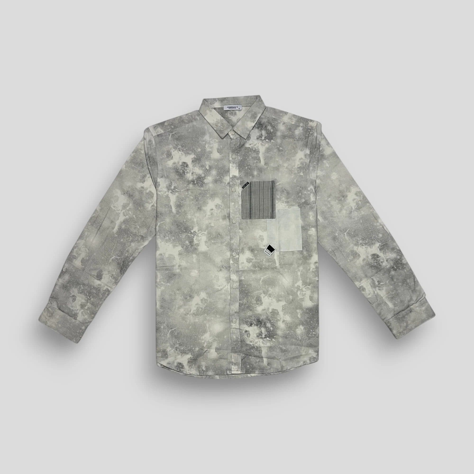 Smoke Printed Shirt - Light Grey image 1