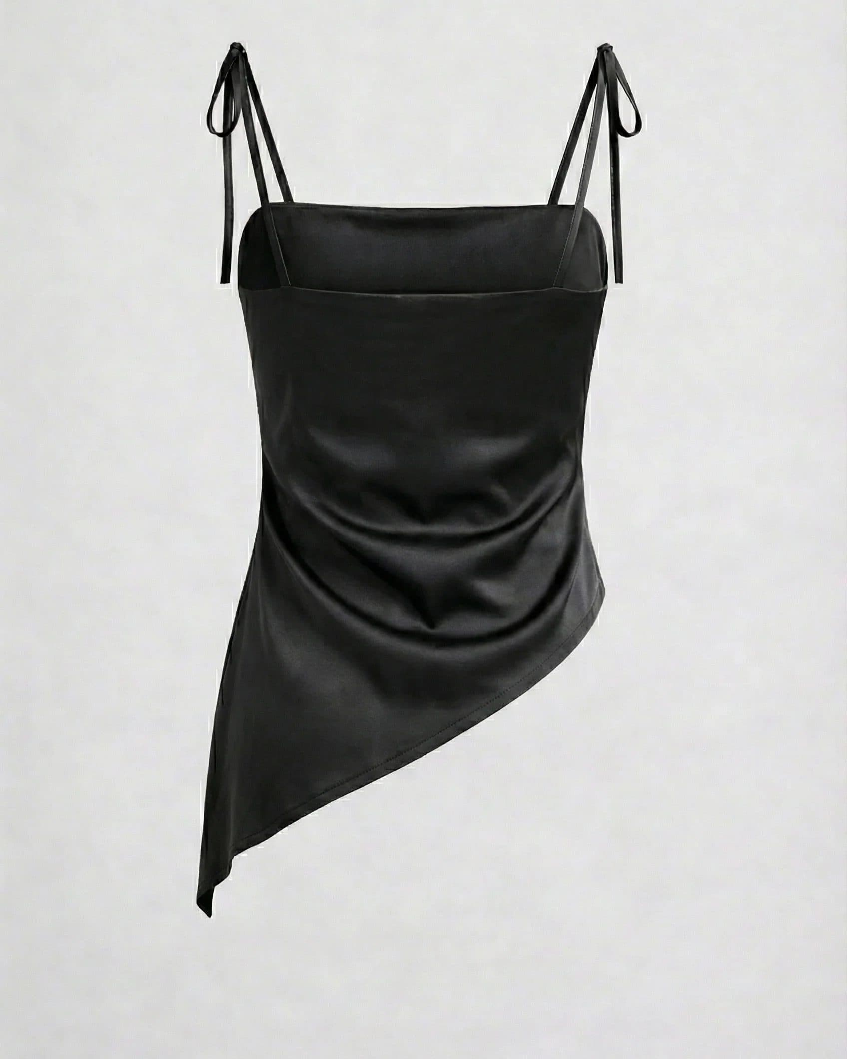 Tie-Strap Satin Cami Top hover