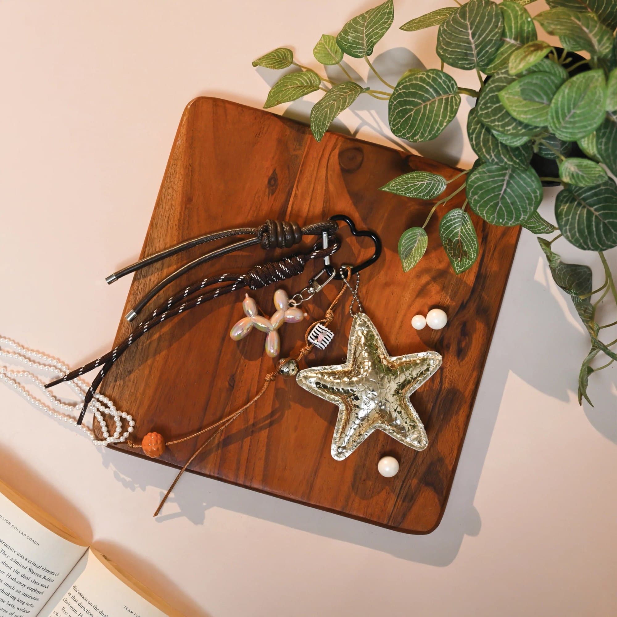 Cosmic Star Stack Bag Charm image 1