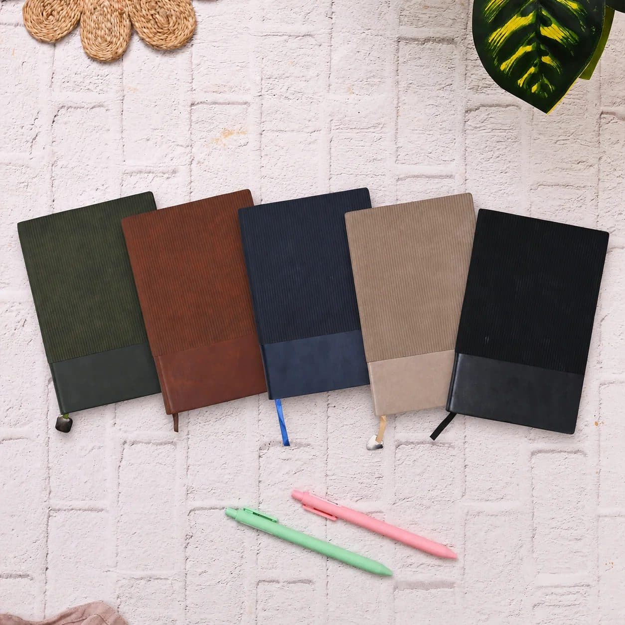 Fluted Vegan leather Diary image 1