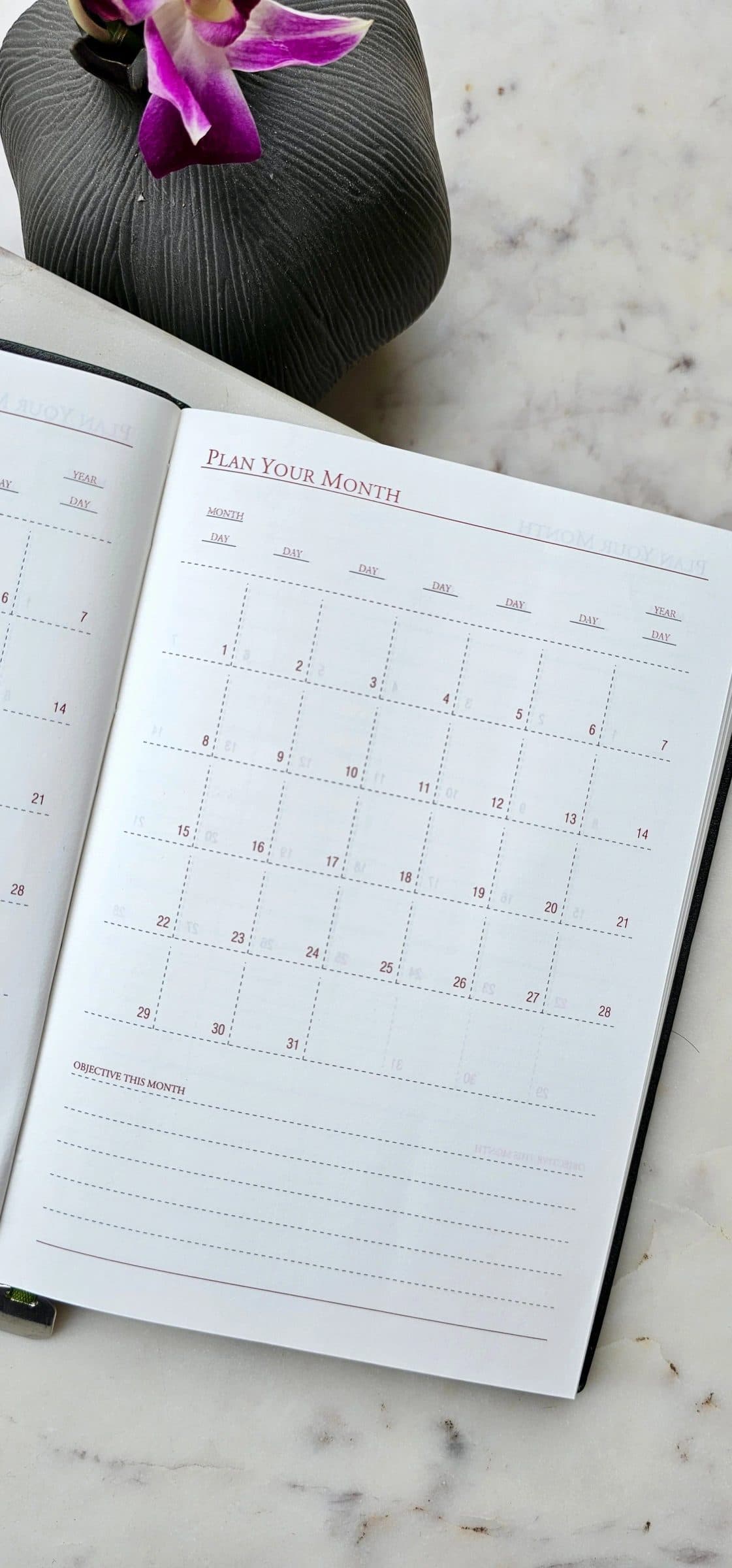 Magnet Lock Vegan leather Diary image 3