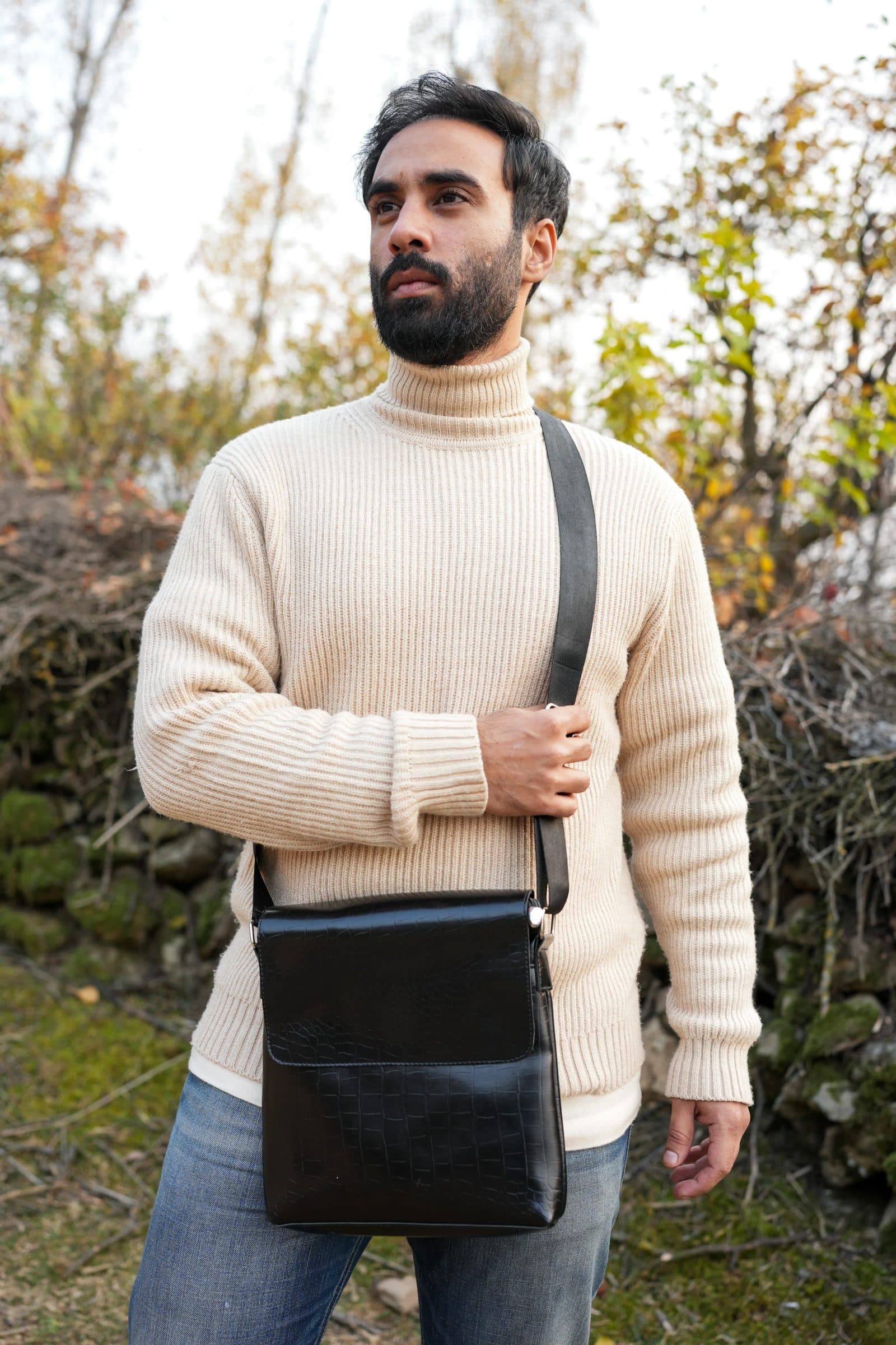Vegan Leather Crossbody Bag image 1