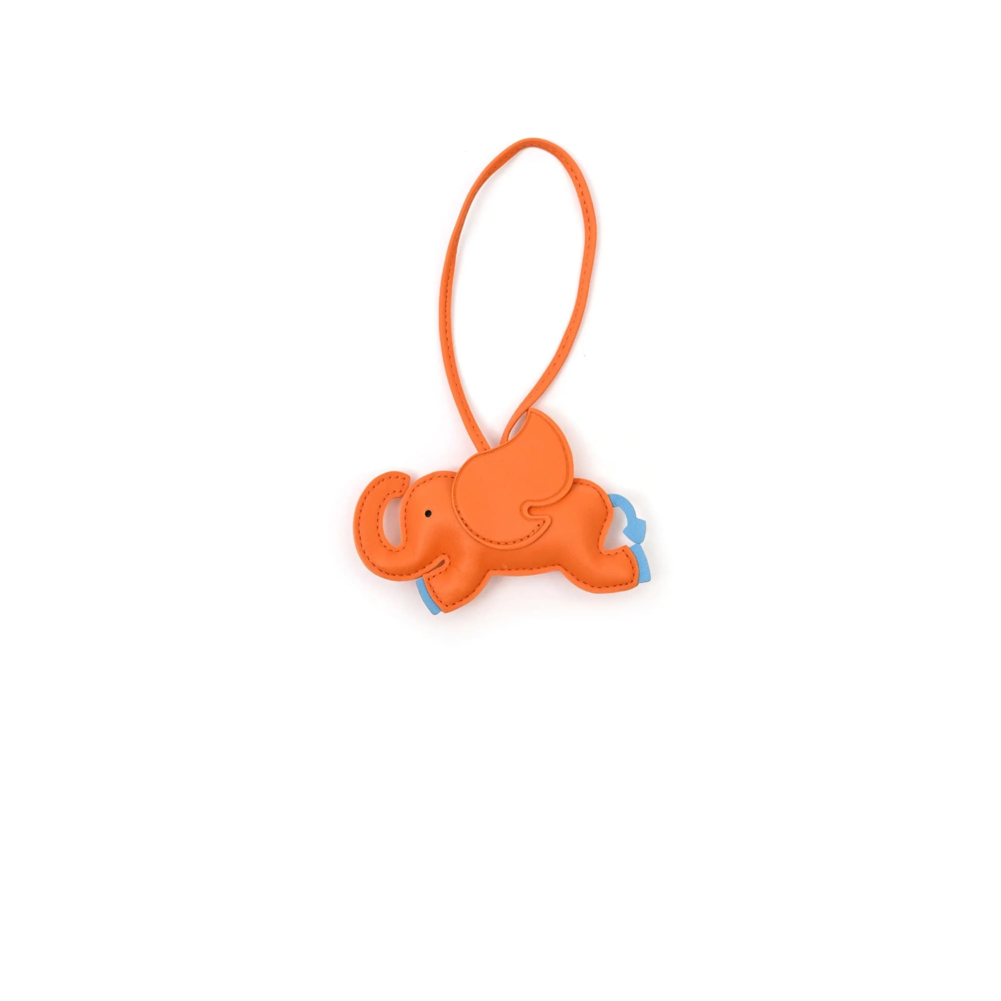 Vegan Leather Elephant Bag Charm image 8