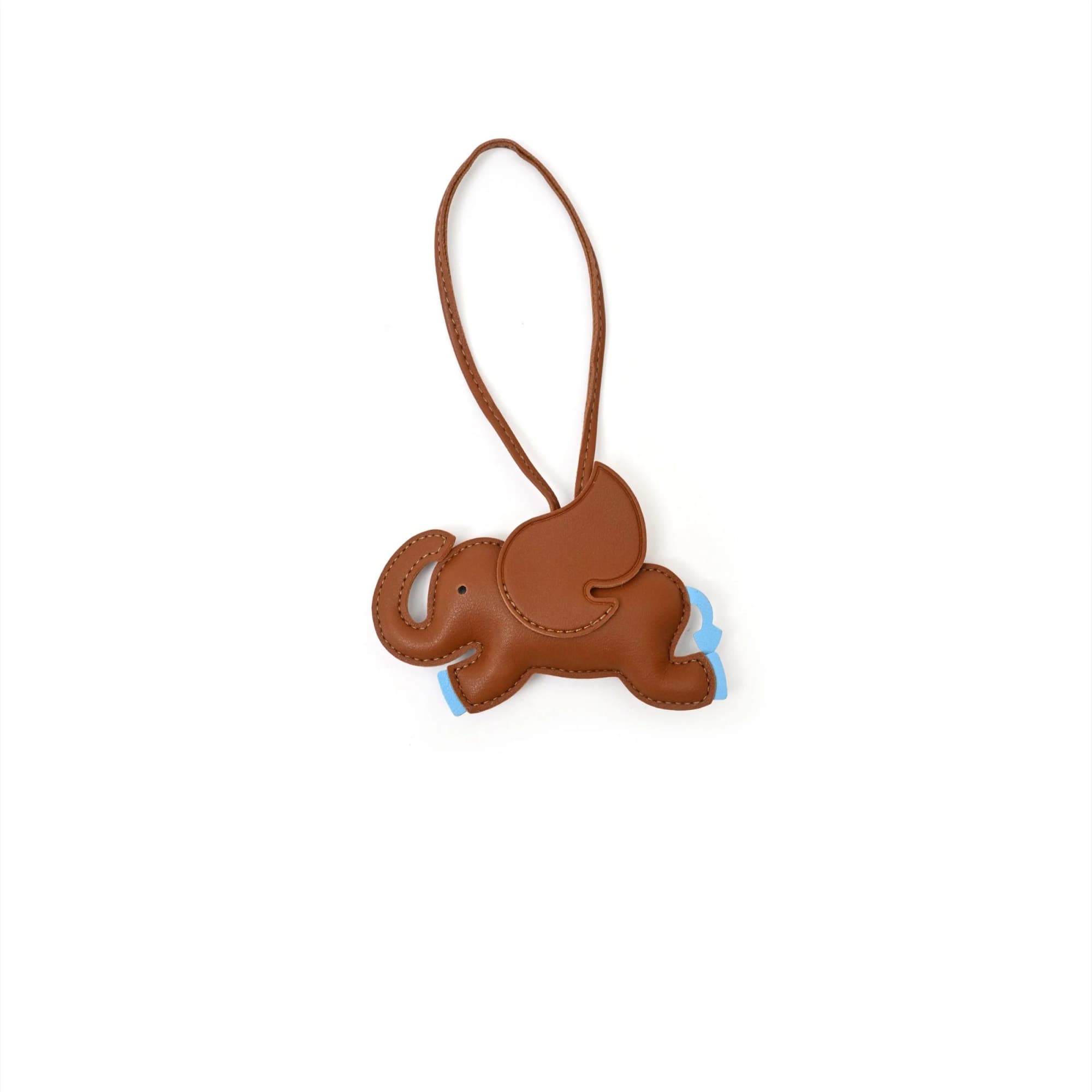 Vegan Leather Elephant Bag Charm image 10