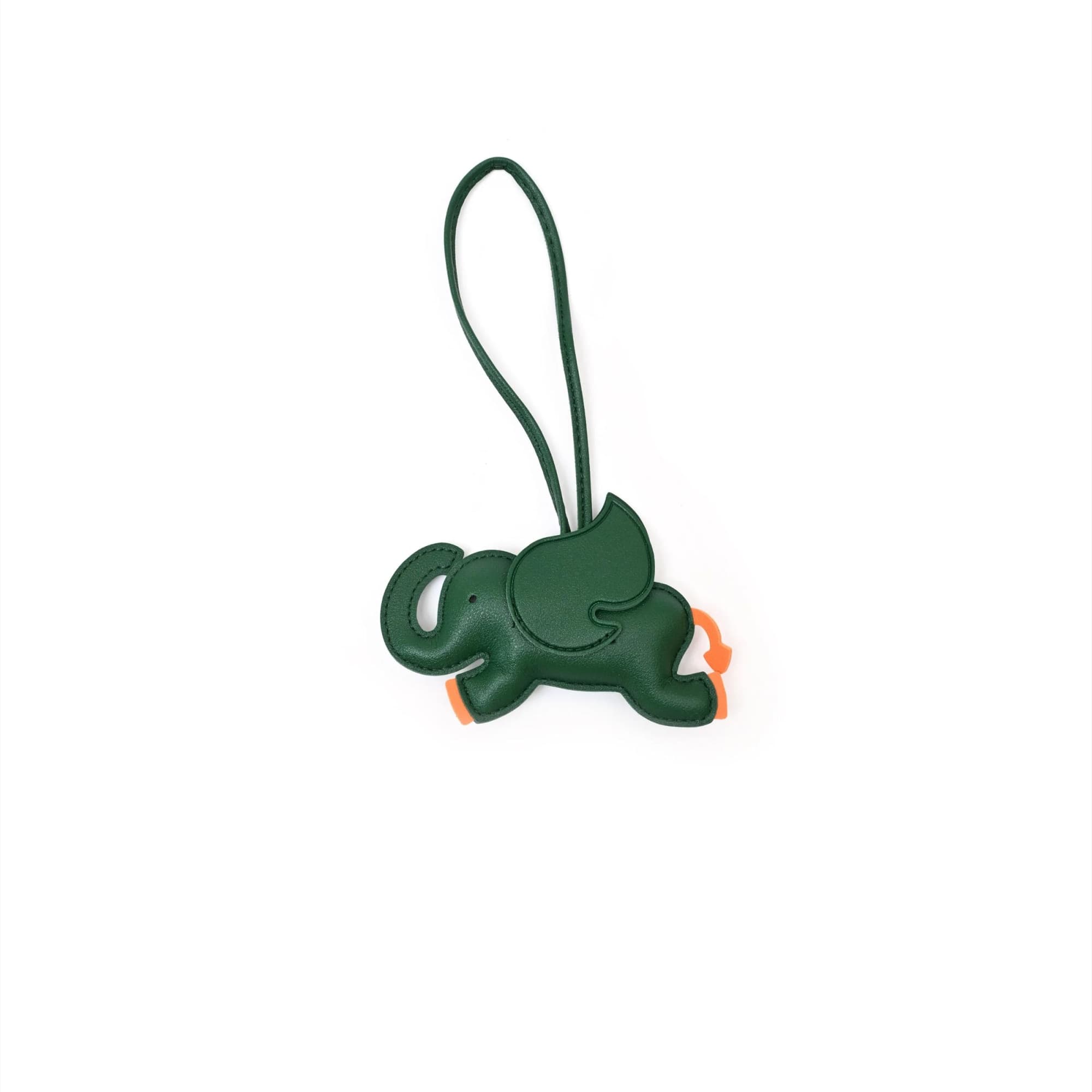 Vegan Leather Elephant Bag Charm image 11