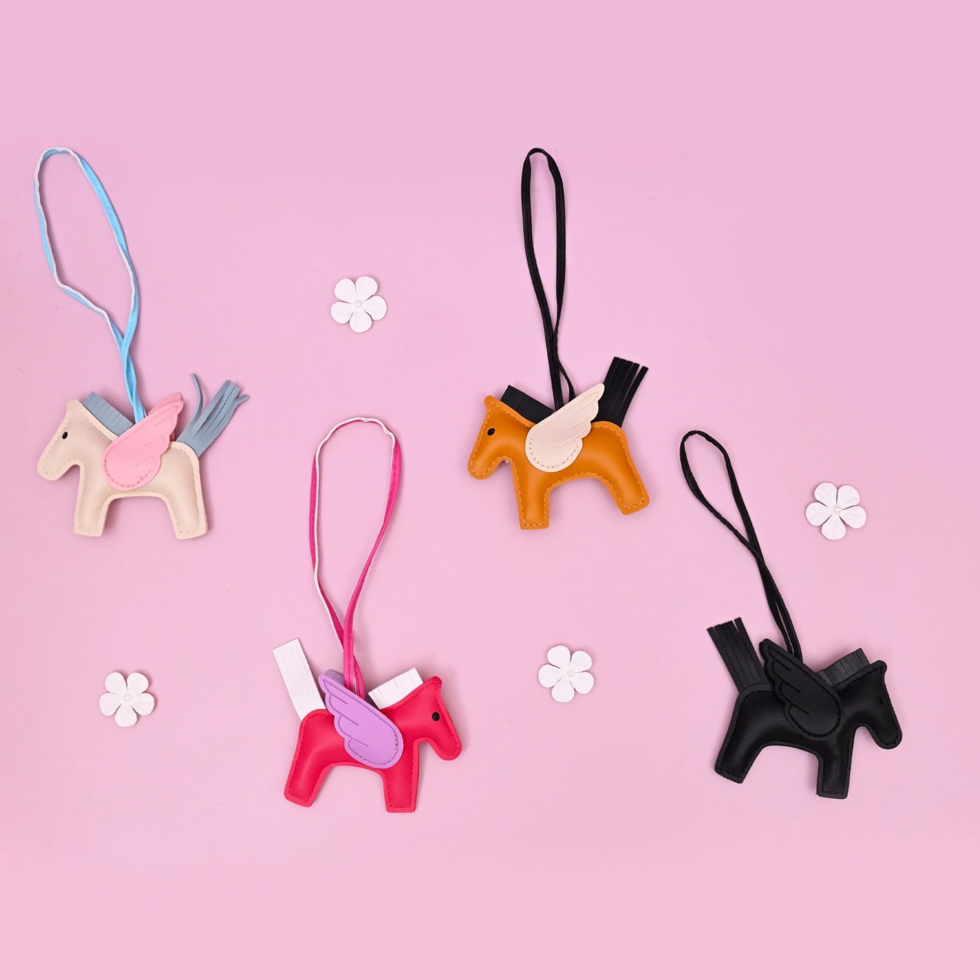 Vegan Leather Horse Bag Charm image 1