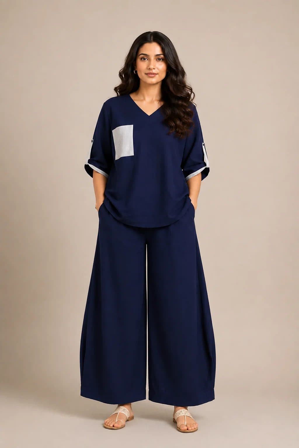 Anchored Navy Co-ord Set image 2