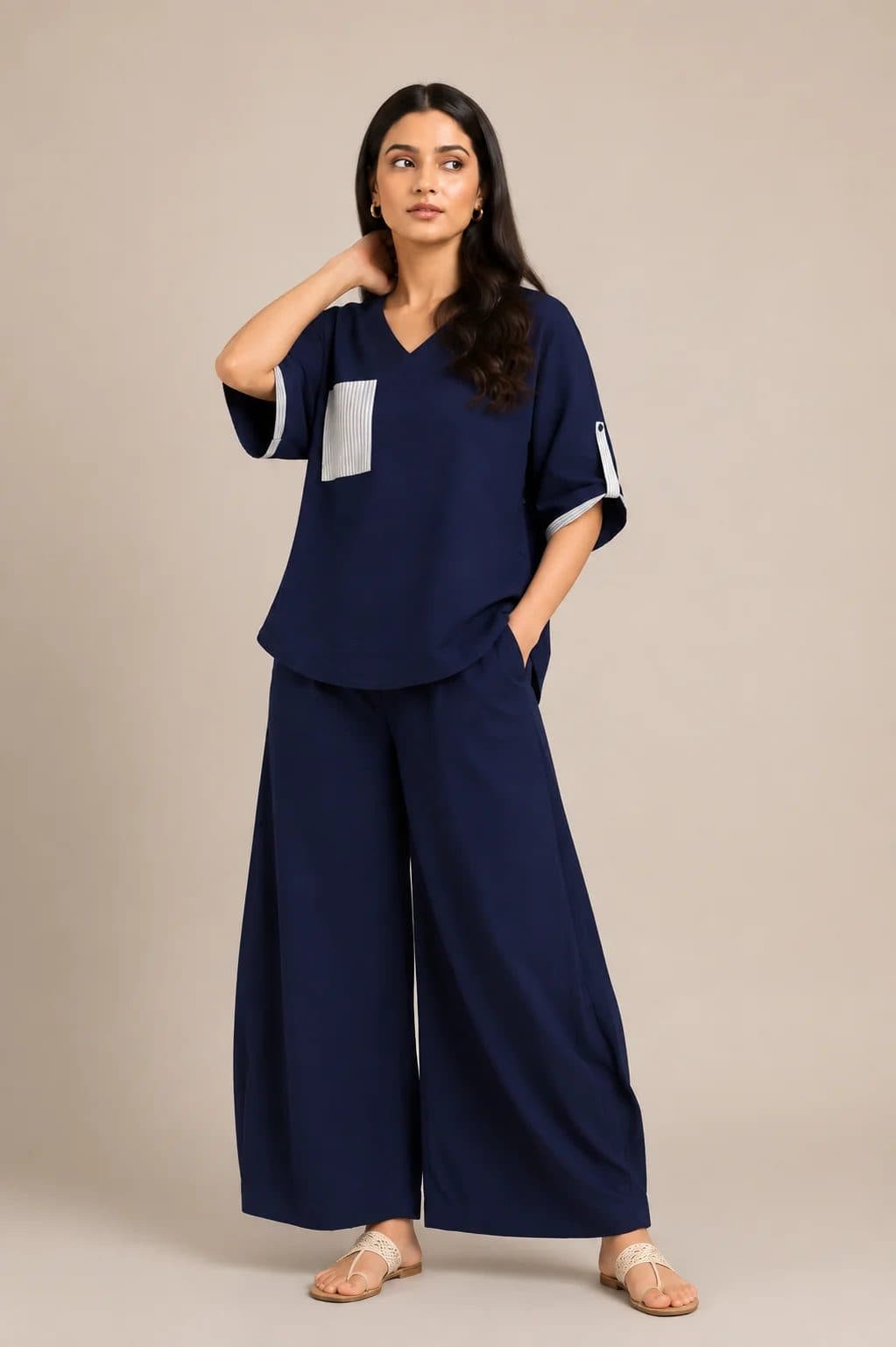 Anchored Navy Co-ord Set image 1