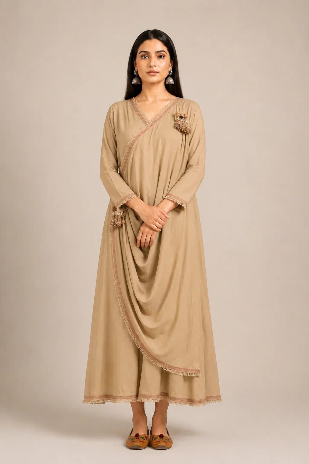 Beige Sufi Aza Boho Dress image 1