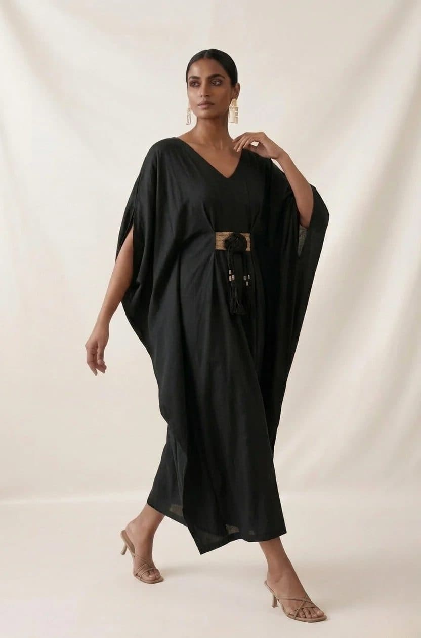Black Boho Chic Short Jumpsuit image 1