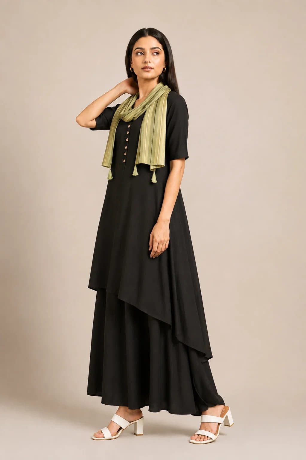 Black Daily Dose Kurta Set image 1