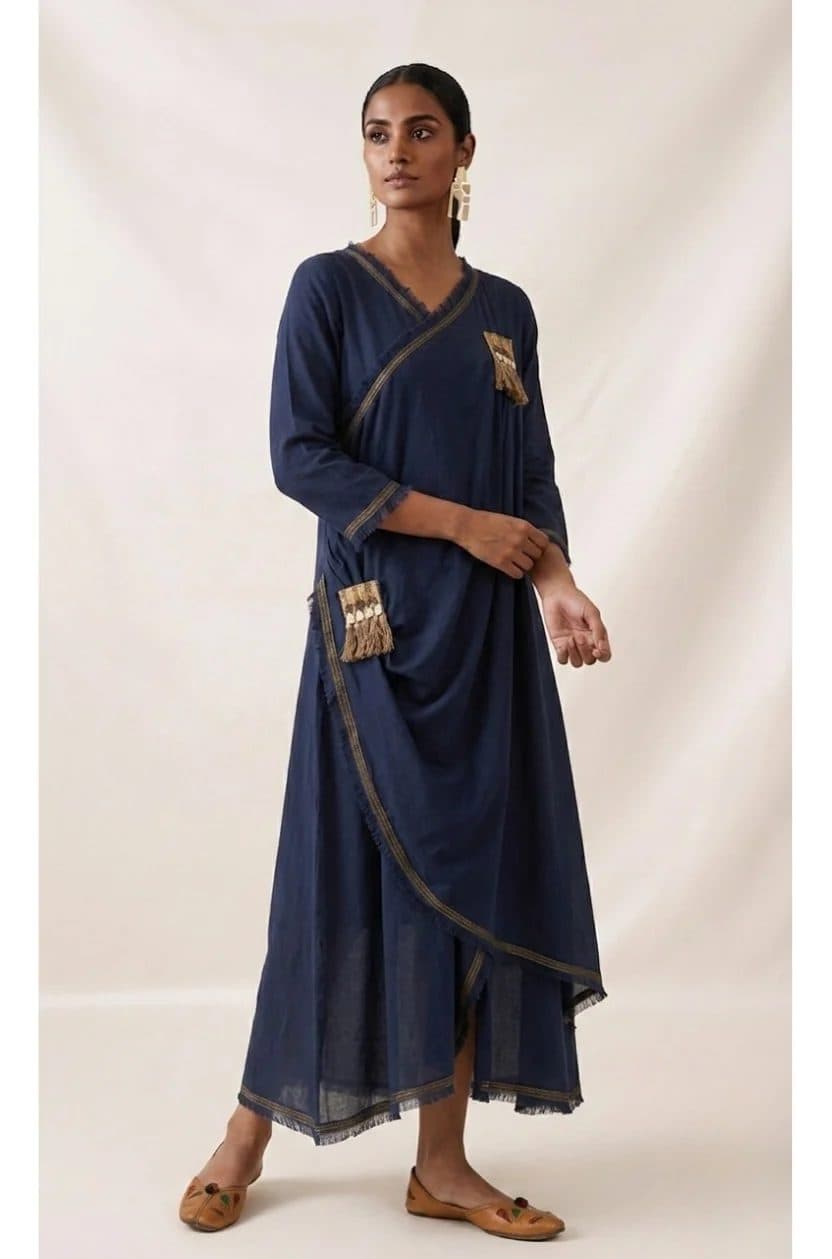 Blue Sufi Aza Boho Dress image 2