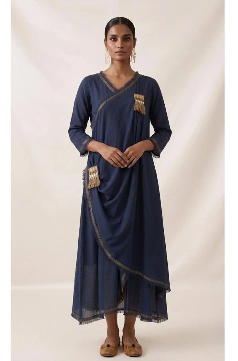 Blue Sufi Aza Boho Dress image 1