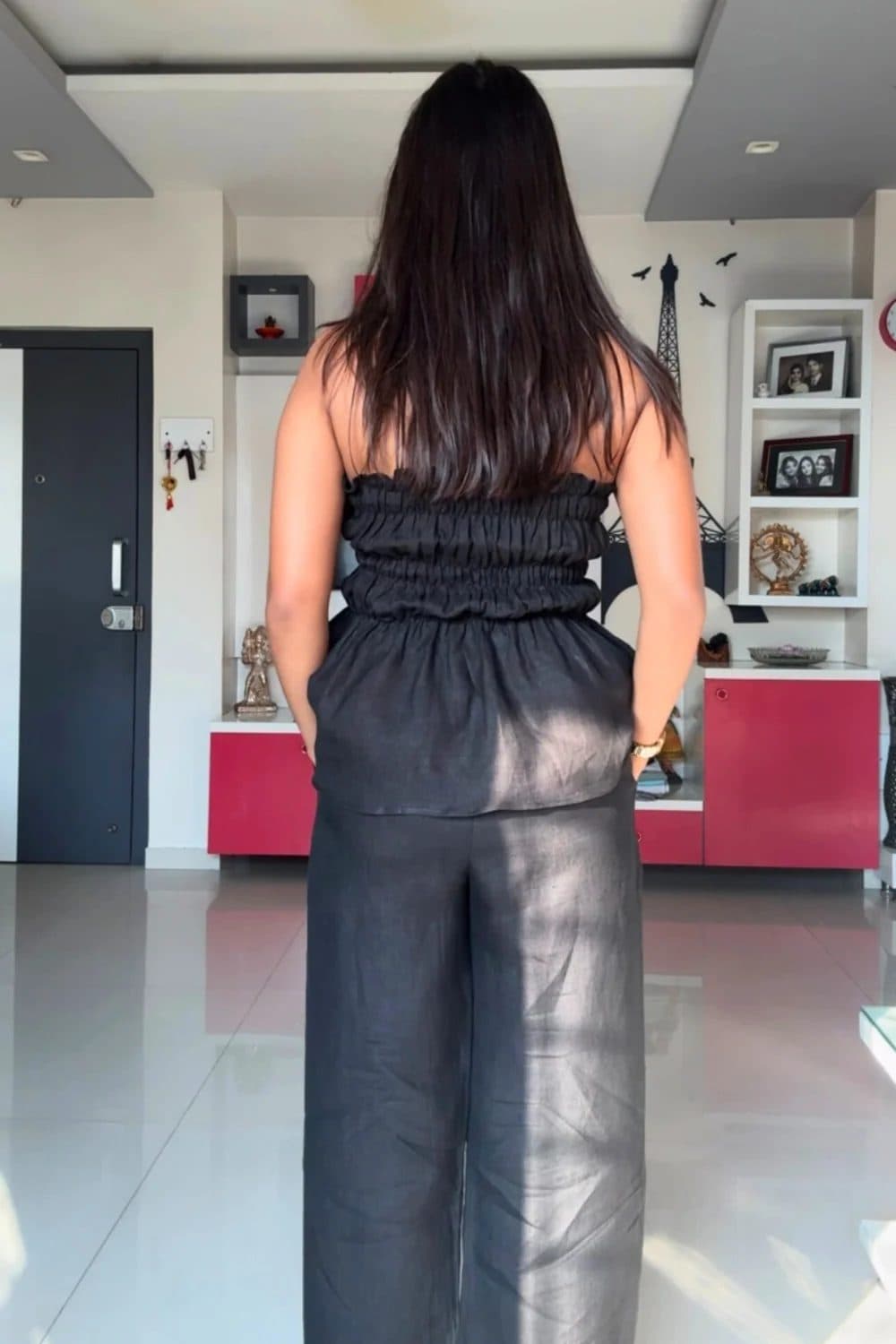 Black Gelato Top & Pants Set image 3