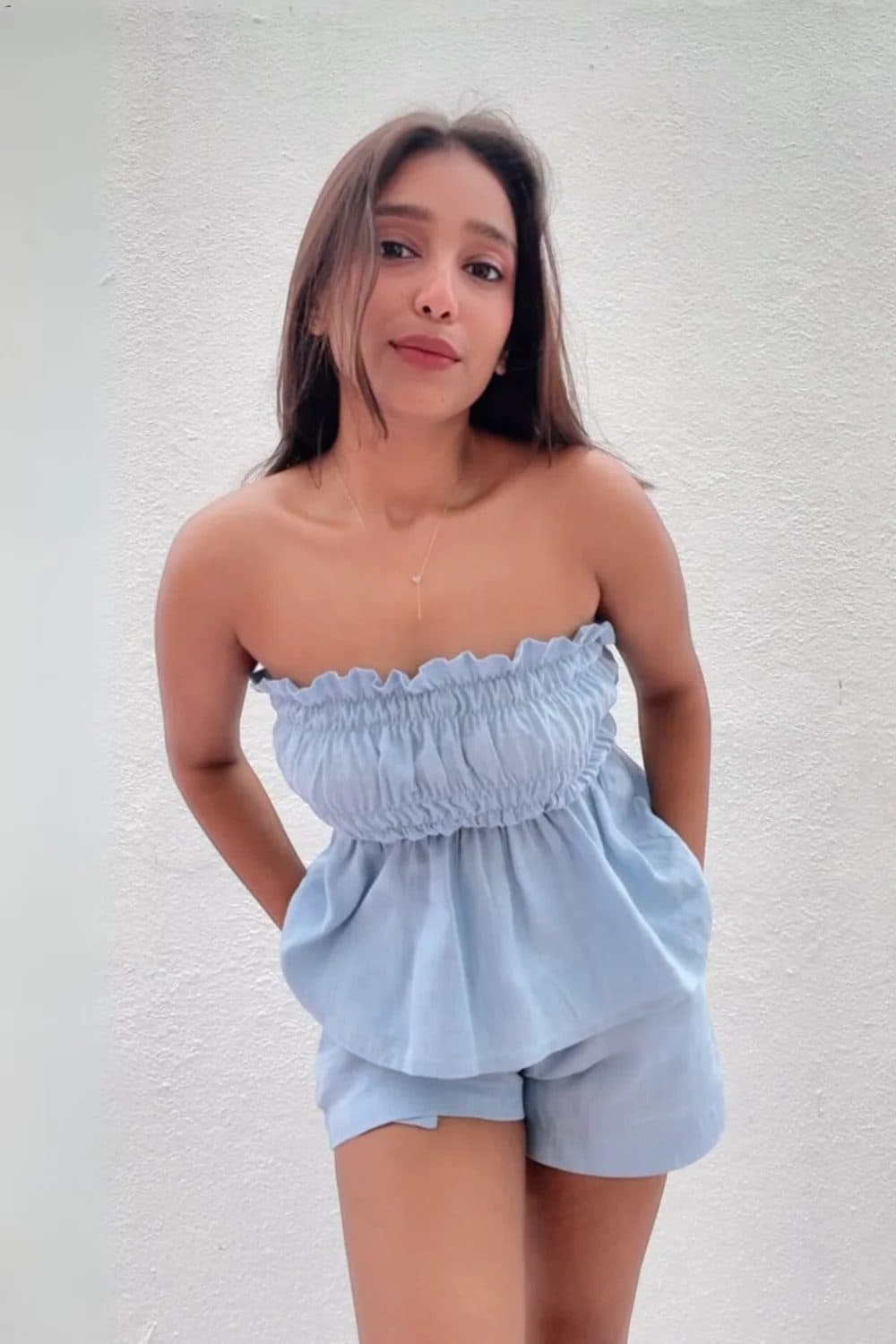 Blue Gelato Top & Shorts Set image 1