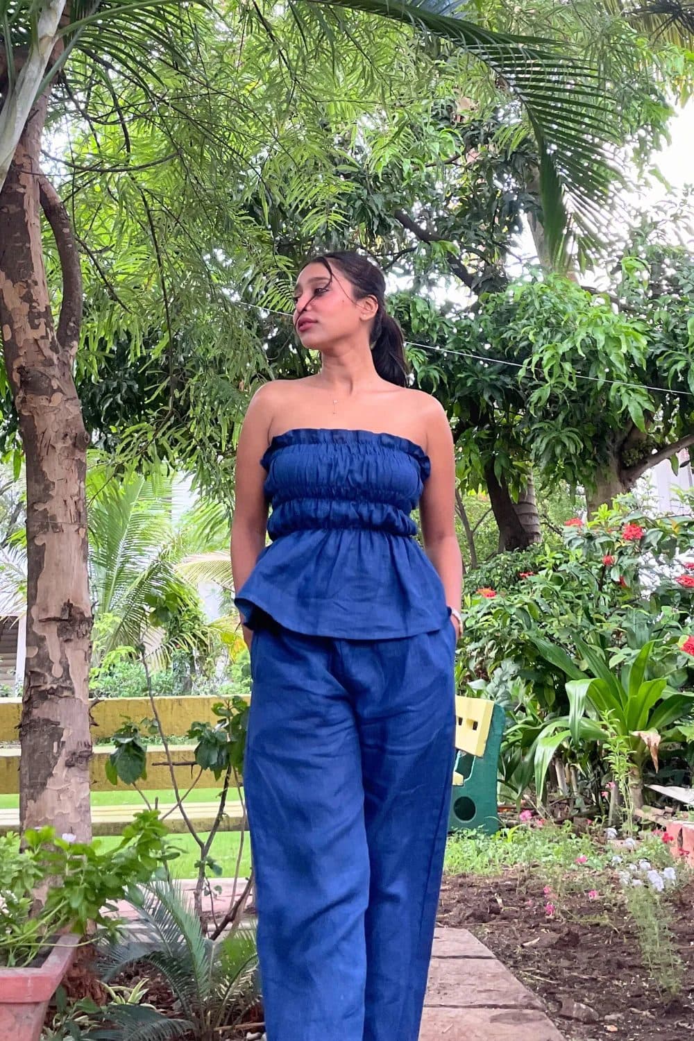 Dark Blue Gelato Top & Pants Set image 3