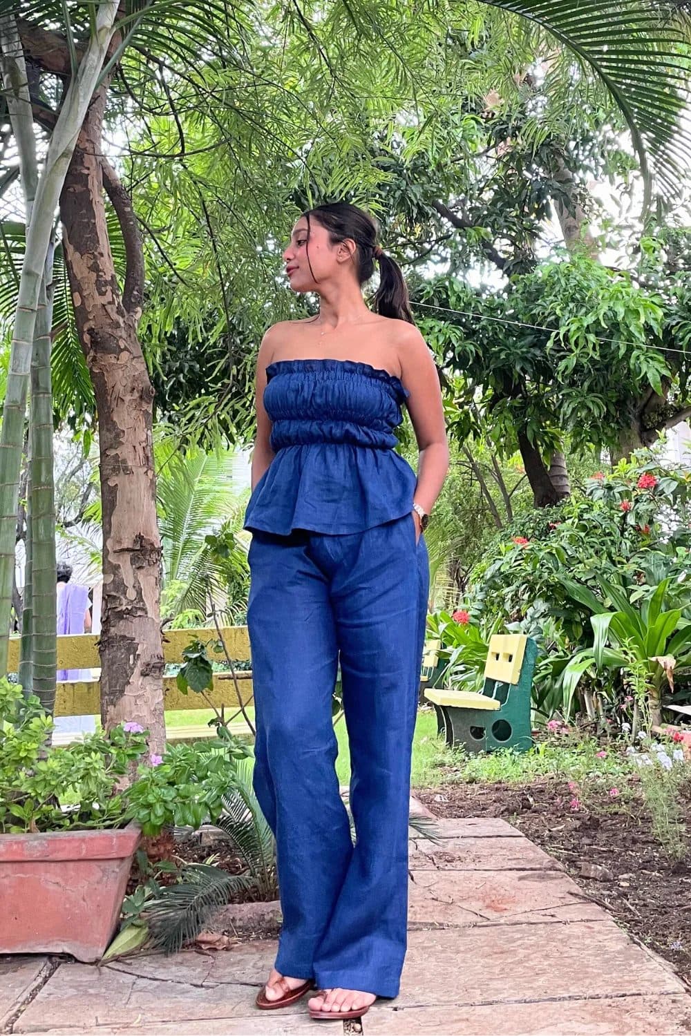 Dark Blue Gelato Top & Pants Set image 1