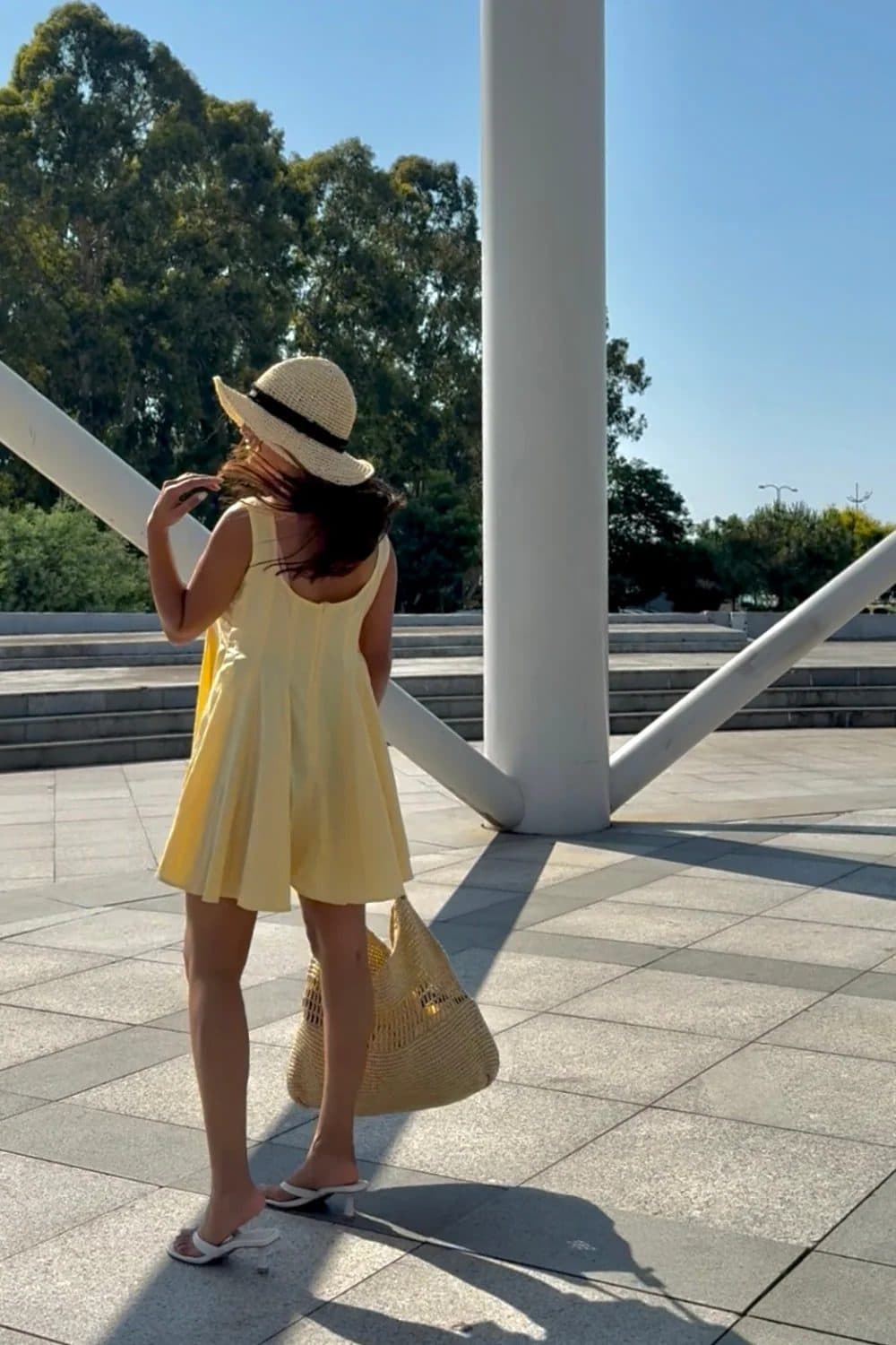 Lemon Cream Romper Dress image 3