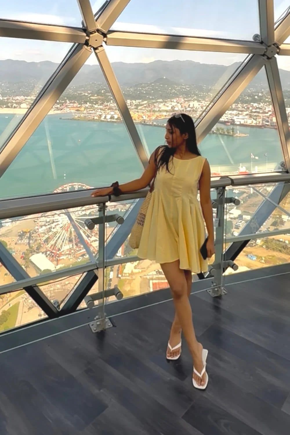 Lemon Cream Romper Dress image 4