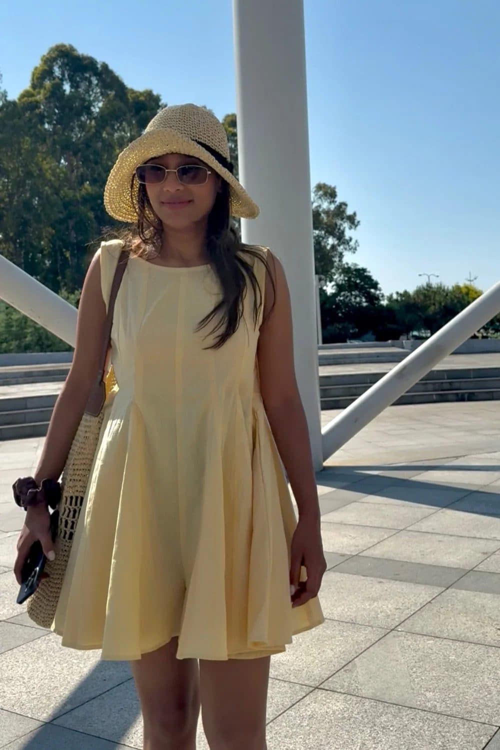 Lemon Cream Romper Dress image 2