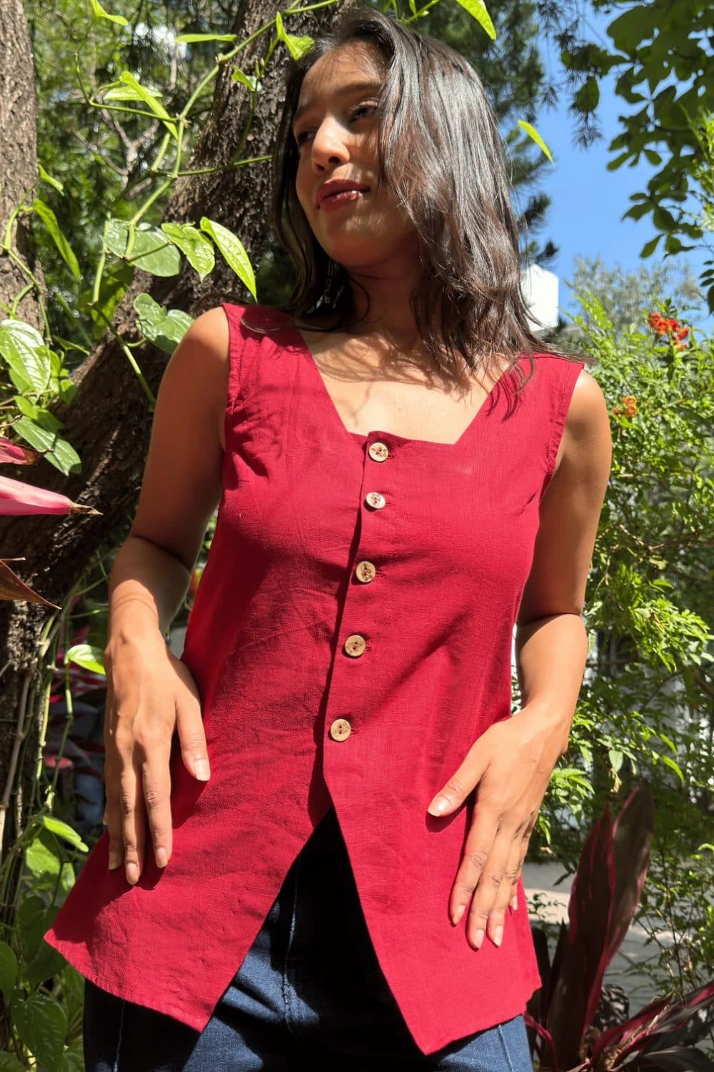 Rani Short Kurti Top image 1