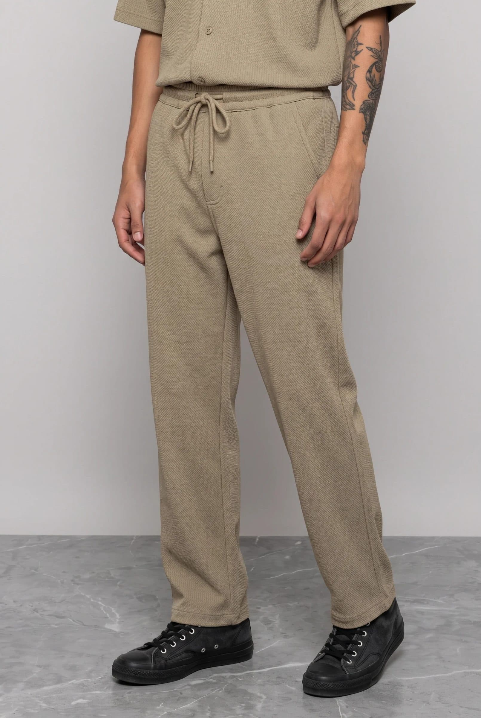 BEIGE CO-ORD SET MEN'S PANT image 3