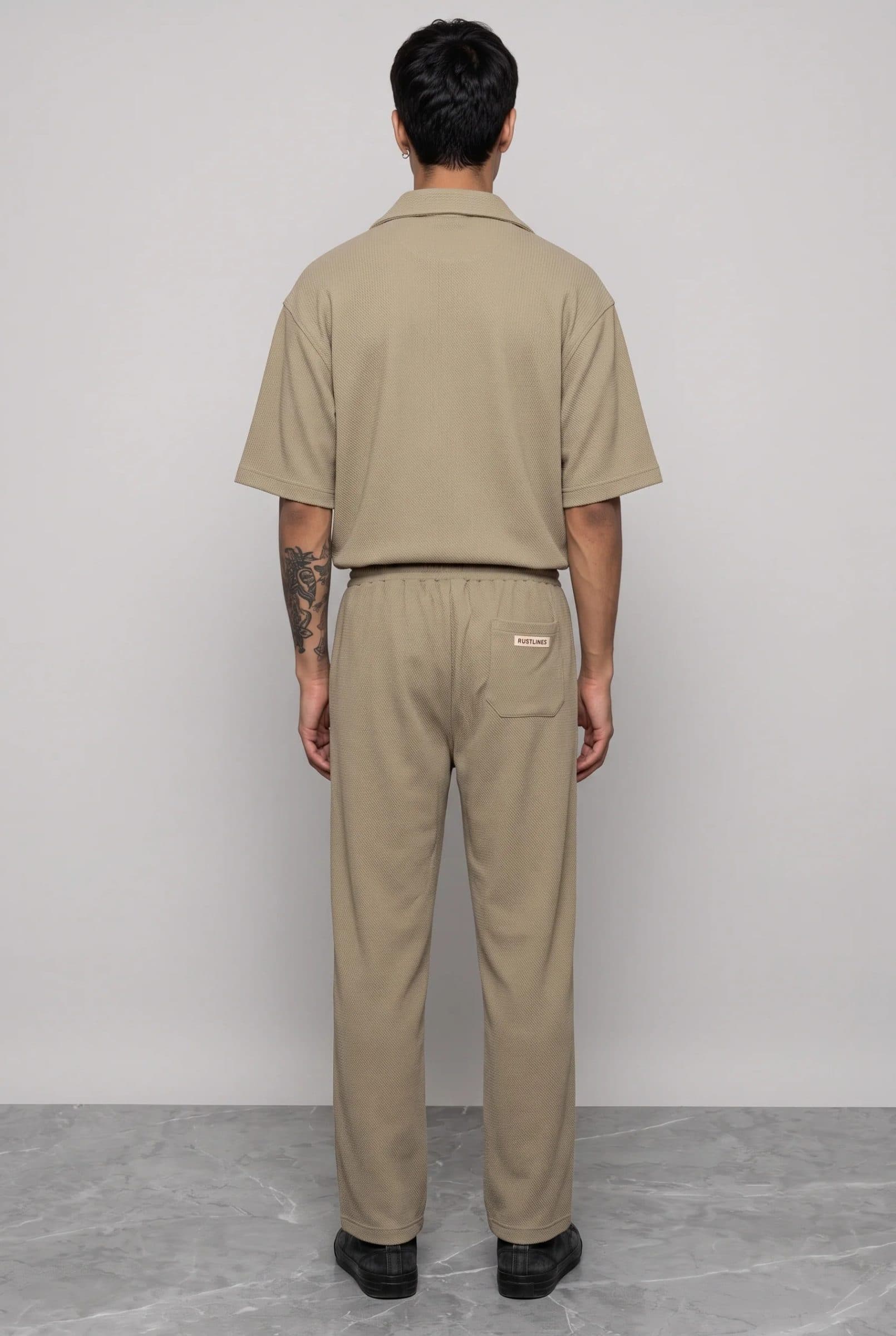 BEIGE CO-ORD SET MEN'S PANT image 5