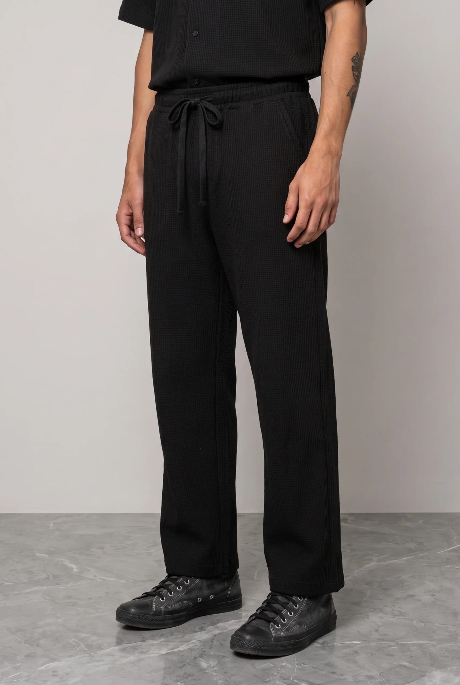 BLACK CO-ORD SET MEN'S PANT image 3