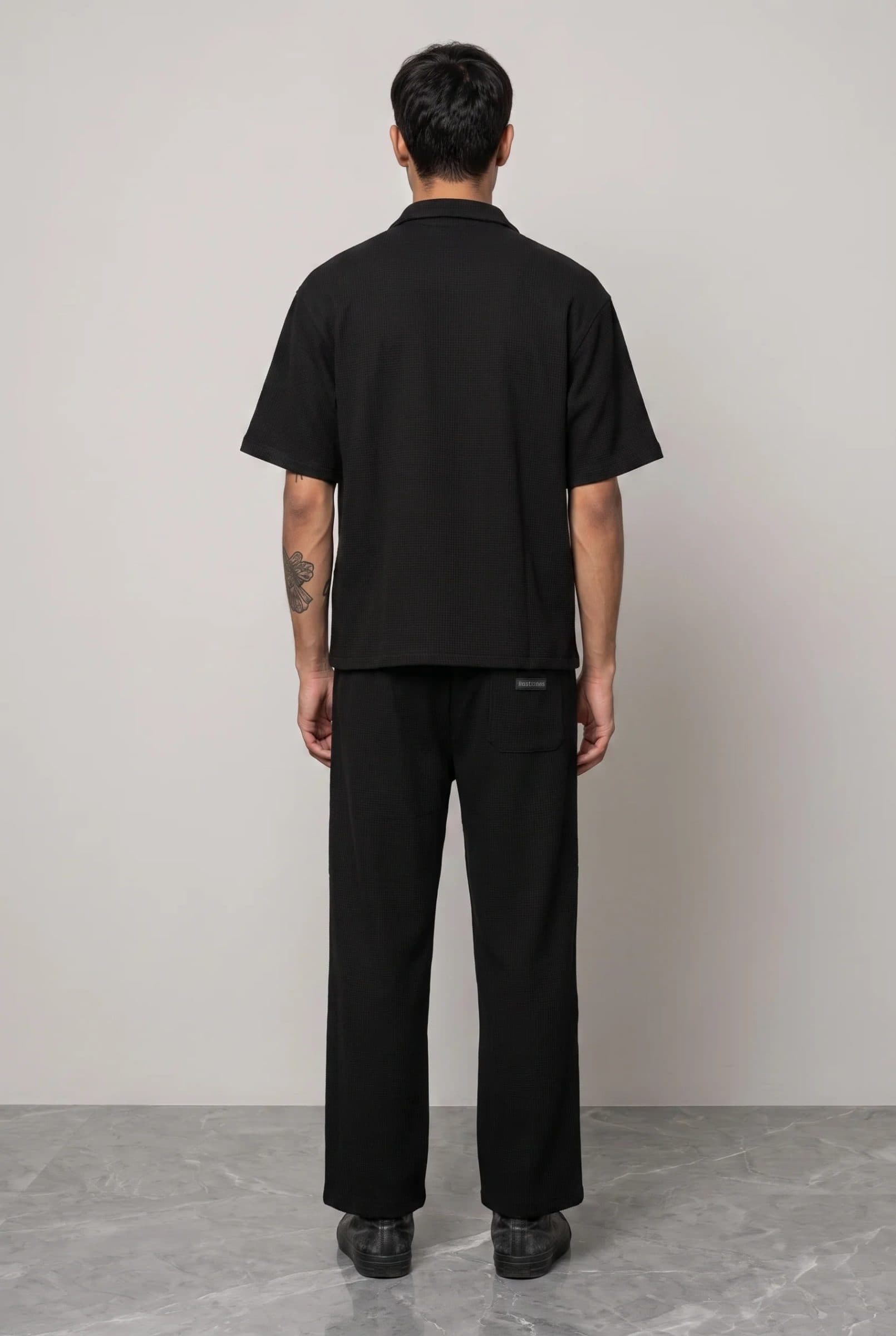 BLACK CO-ORD SET MEN'S SHIRT image 5