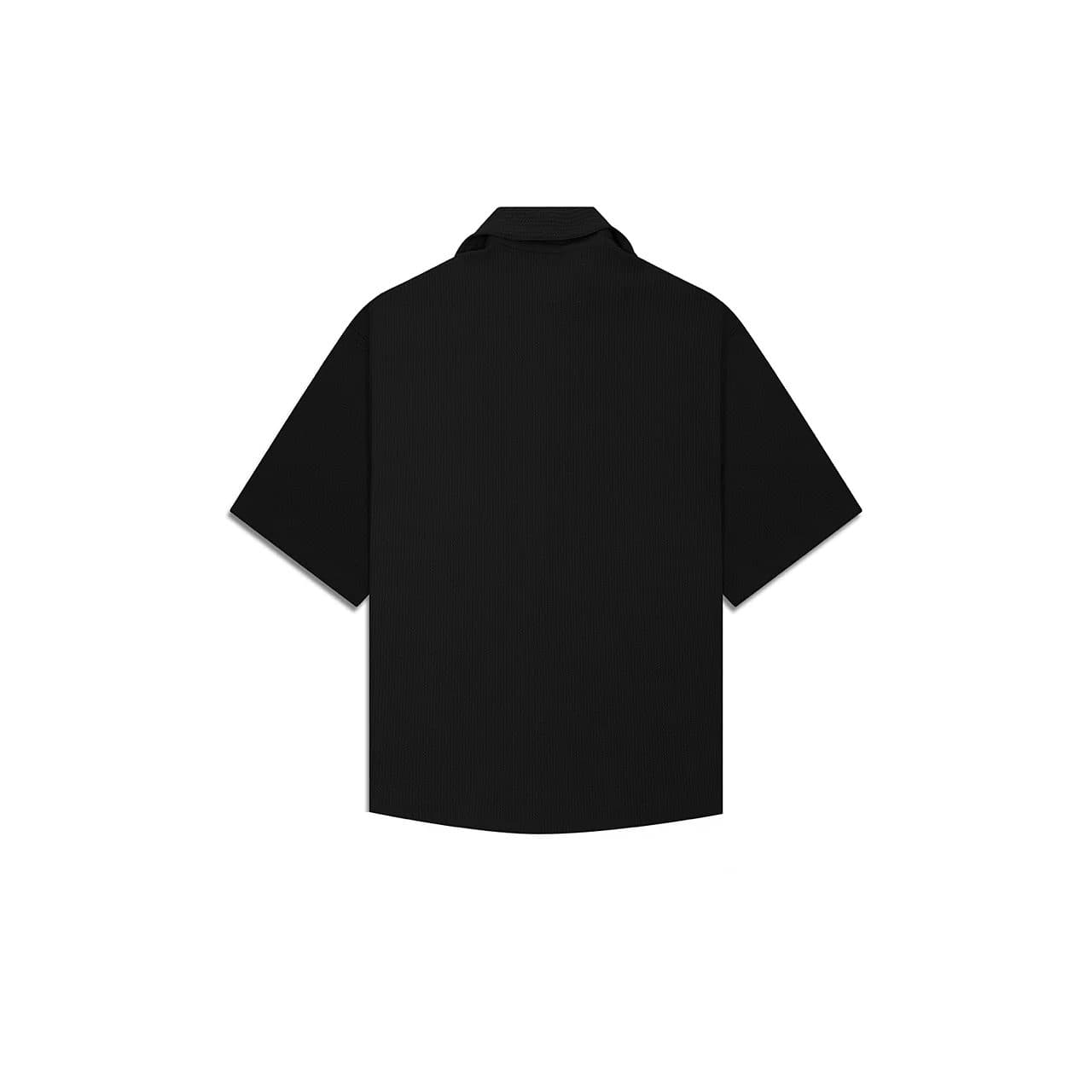 BLACK CO-ORD SET MEN'S SHIRT image 2