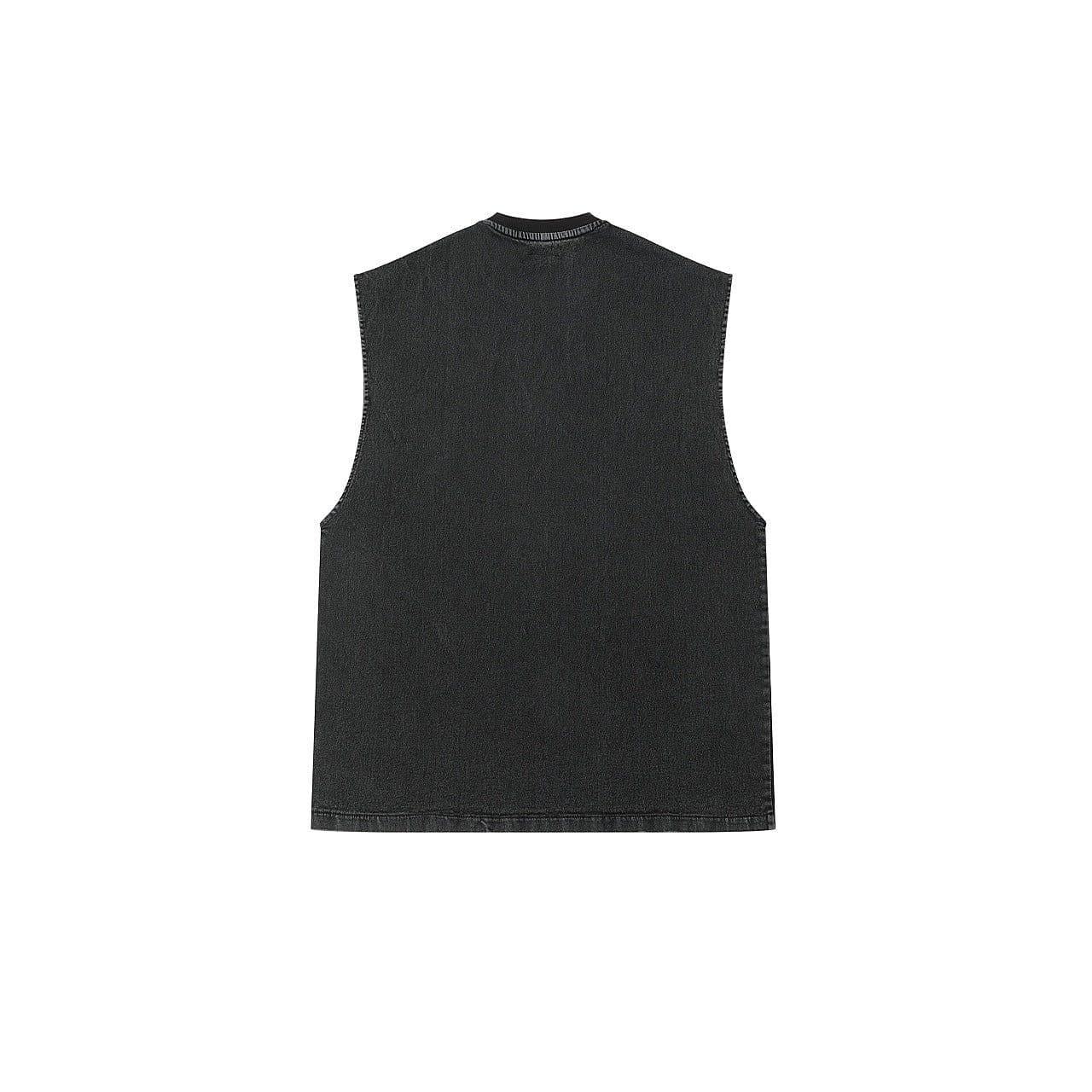 BLACK DENIM WOMEN'S TANK TOP image 2