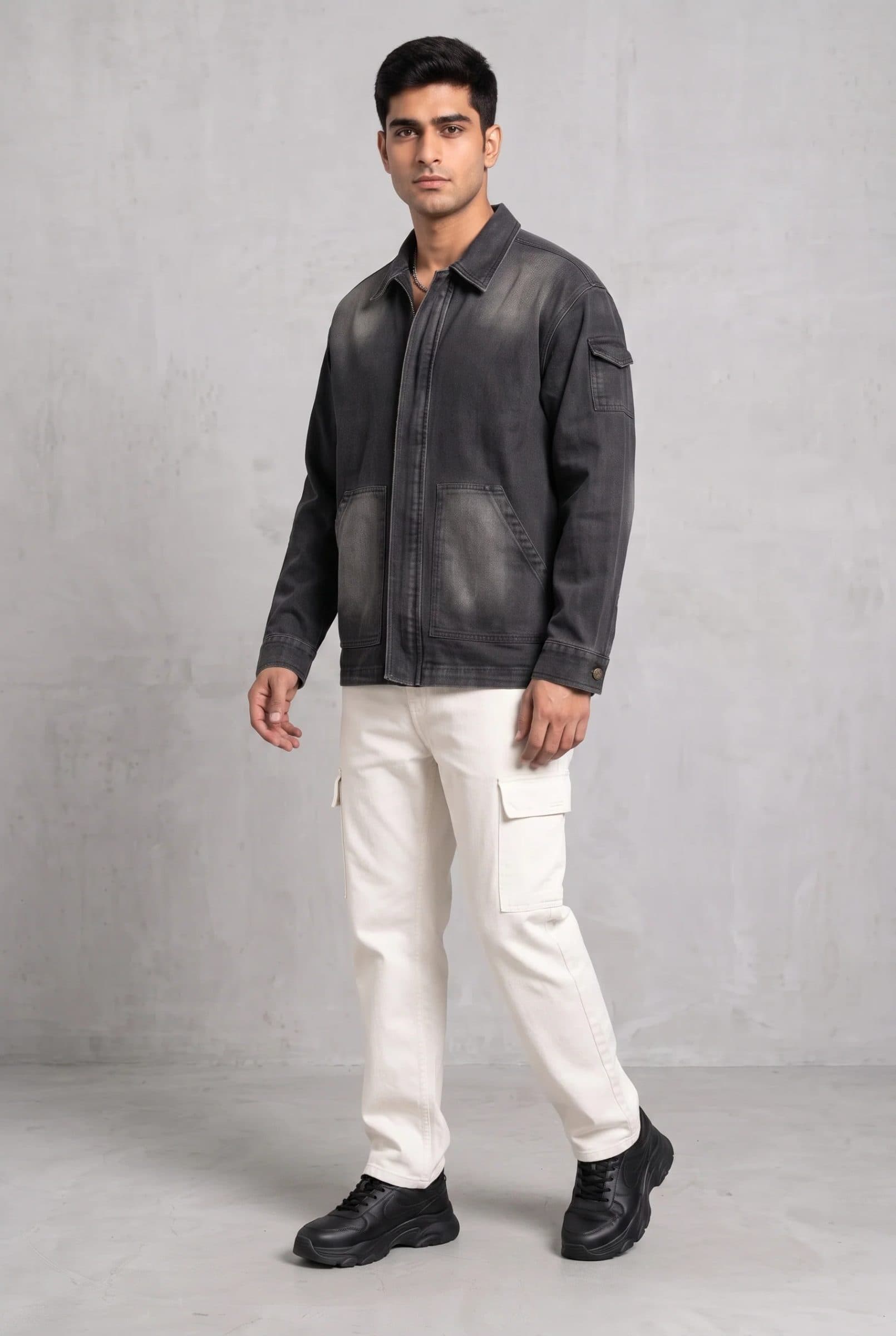 BLACK OG DENIM MEN'S JACKET image 6