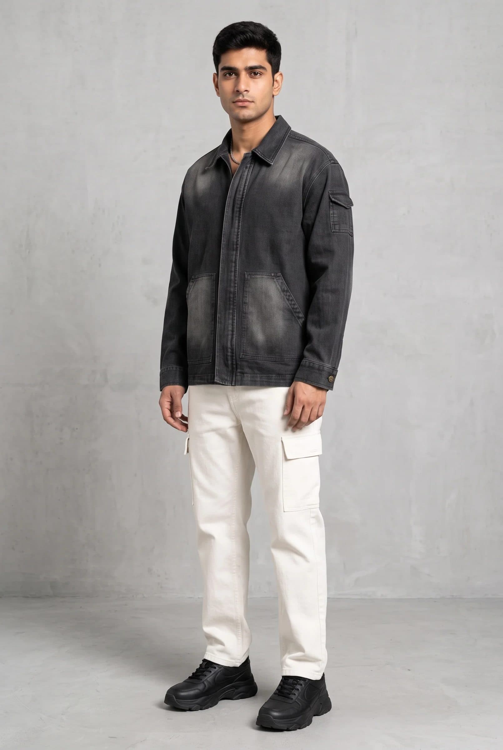 BLACK OG DENIM MEN'S JACKET image 9