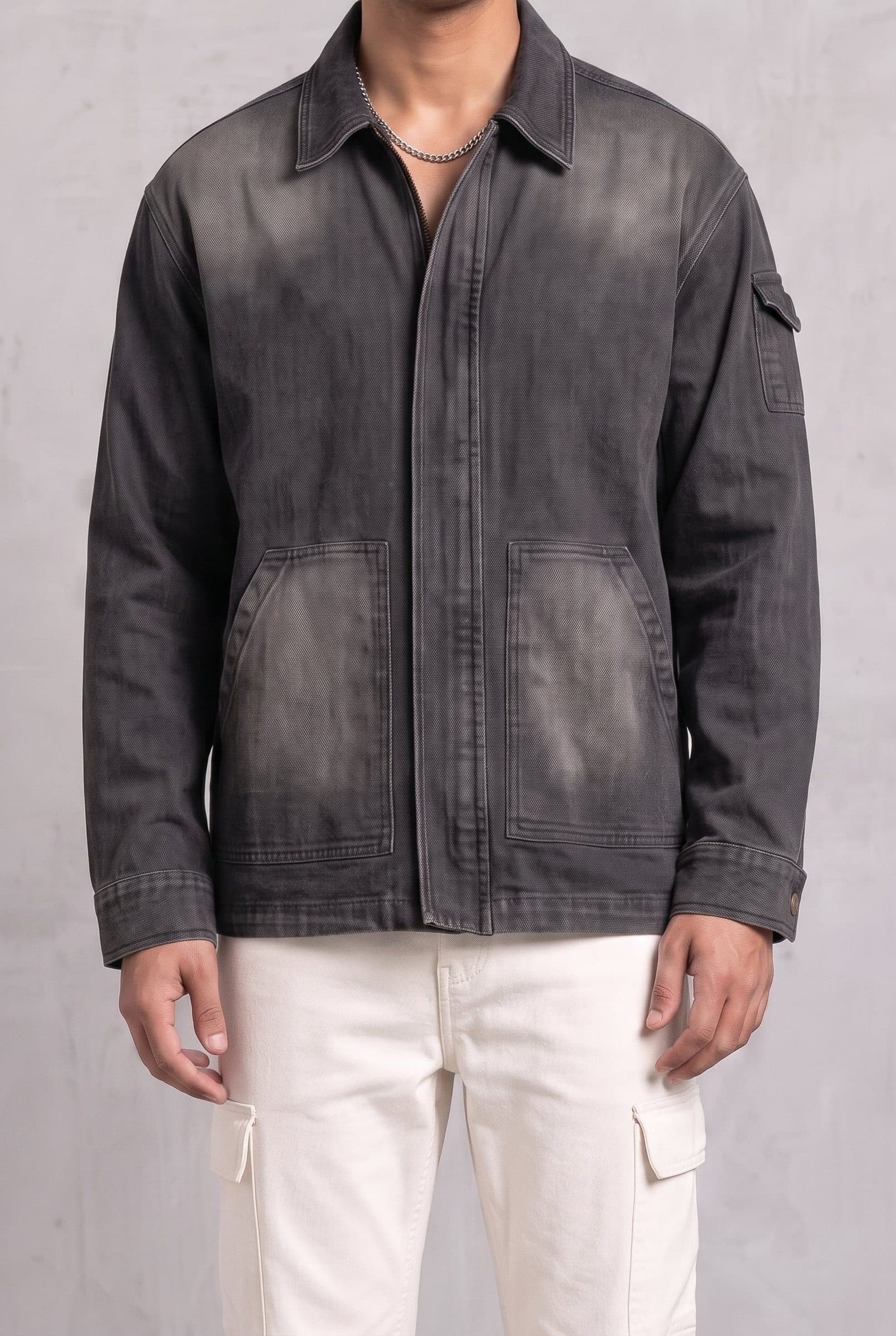 BLACK OG DENIM MEN'S JACKET image 3