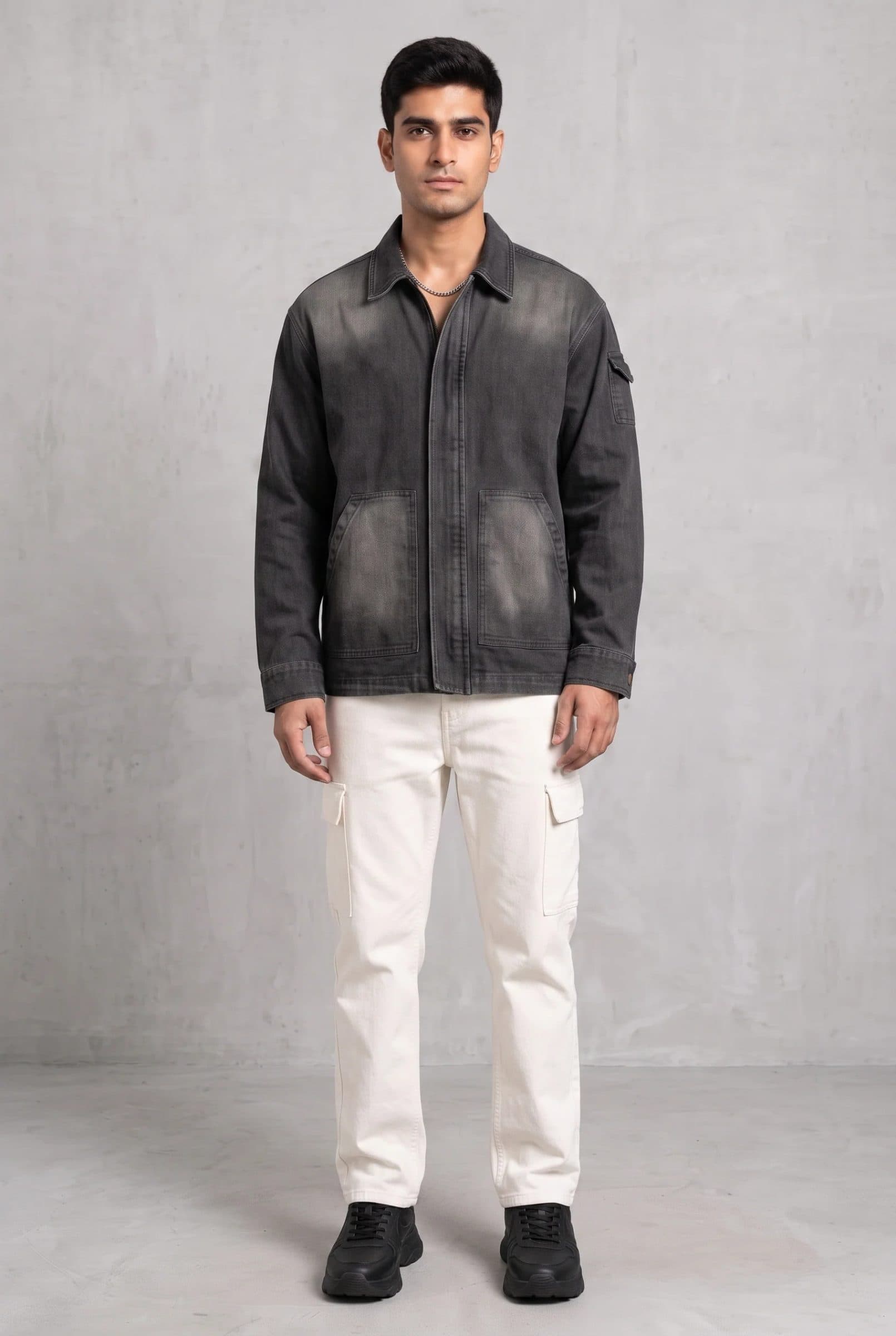BLACK OG DENIM MEN'S JACKET image 4