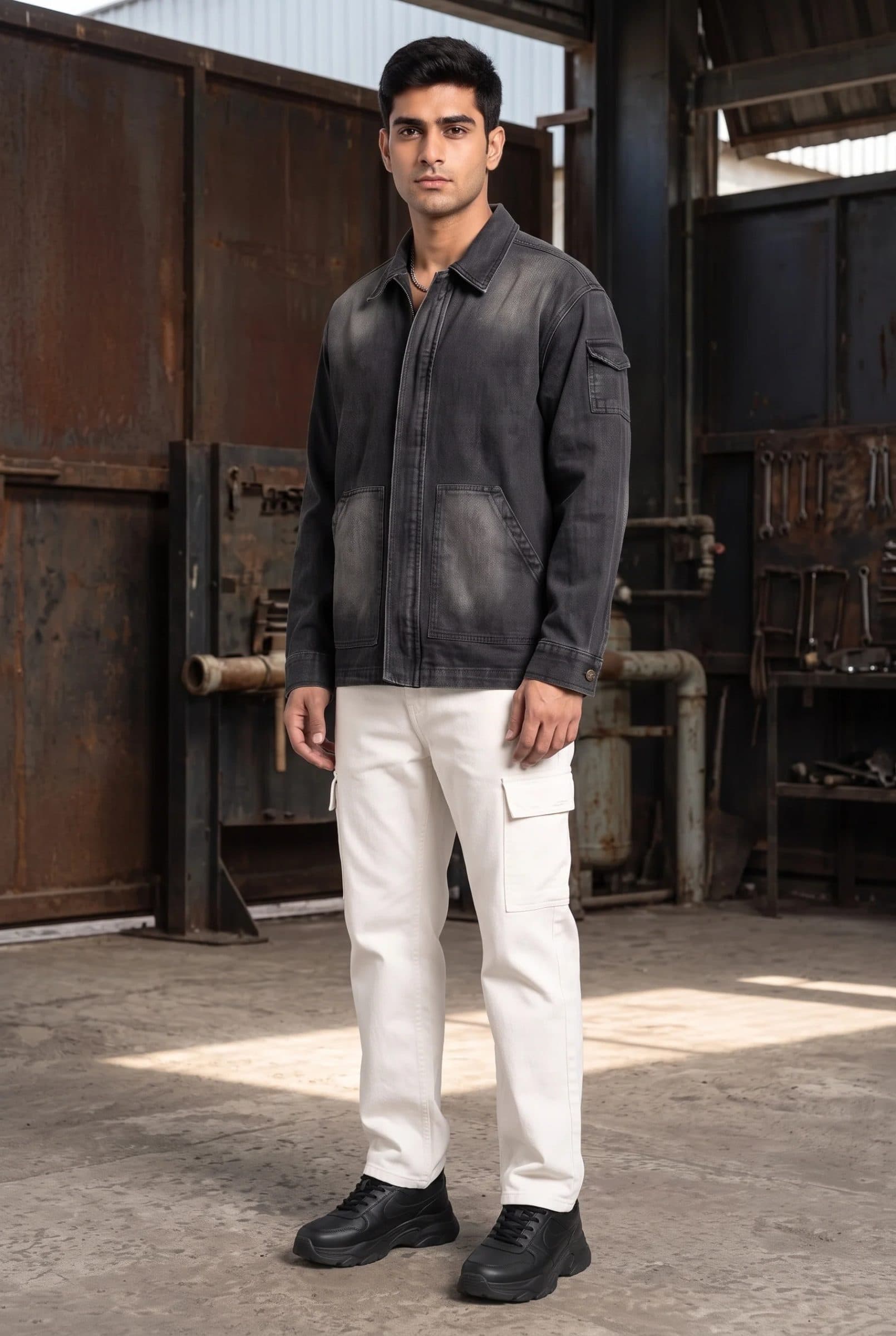 BLACK OG DENIM MEN'S JACKET image 8