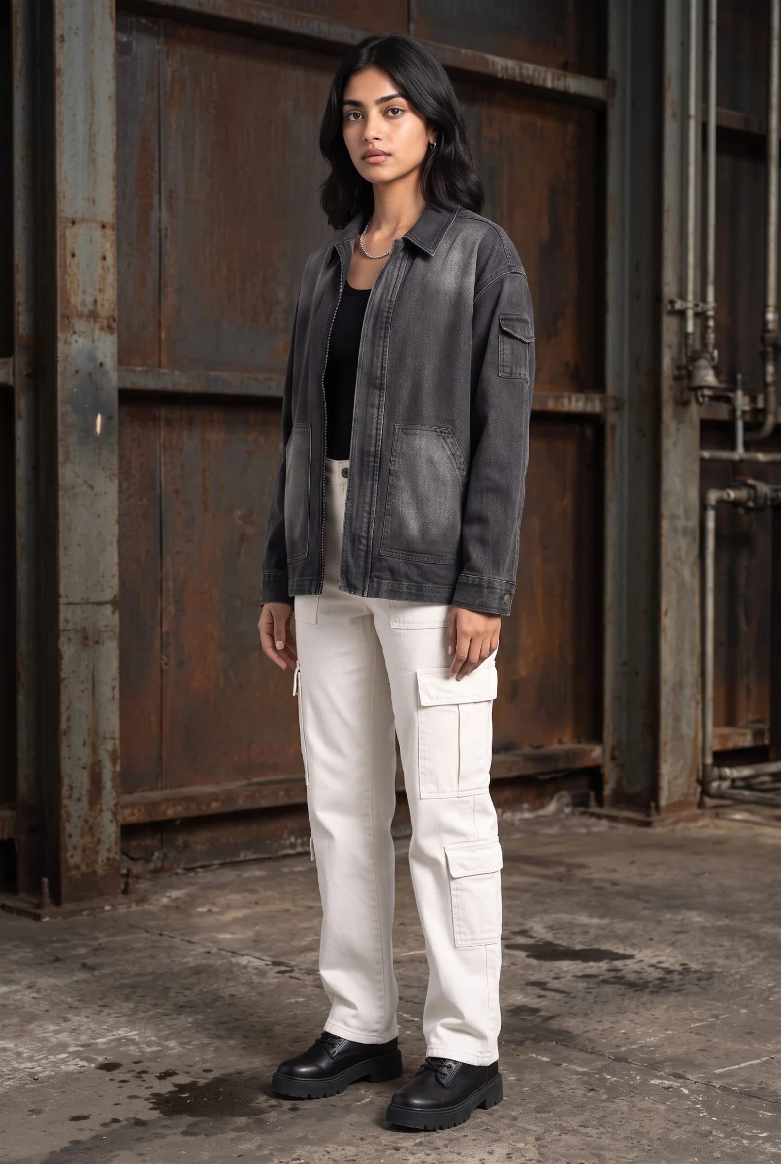 BLACK OG DENIM WOMEN'S JACKET image 8
