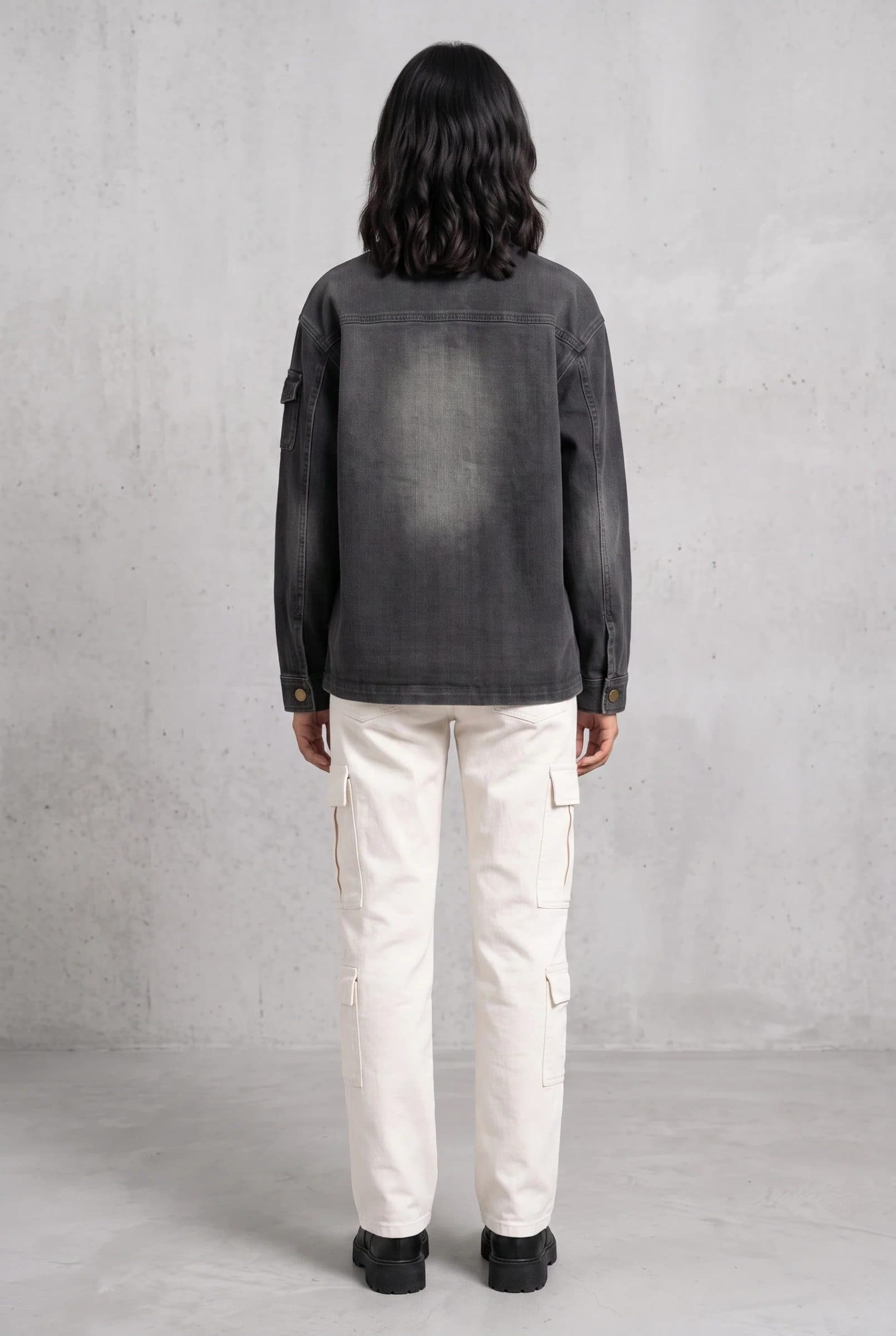 BLACK OG DENIM WOMEN'S JACKET image 5