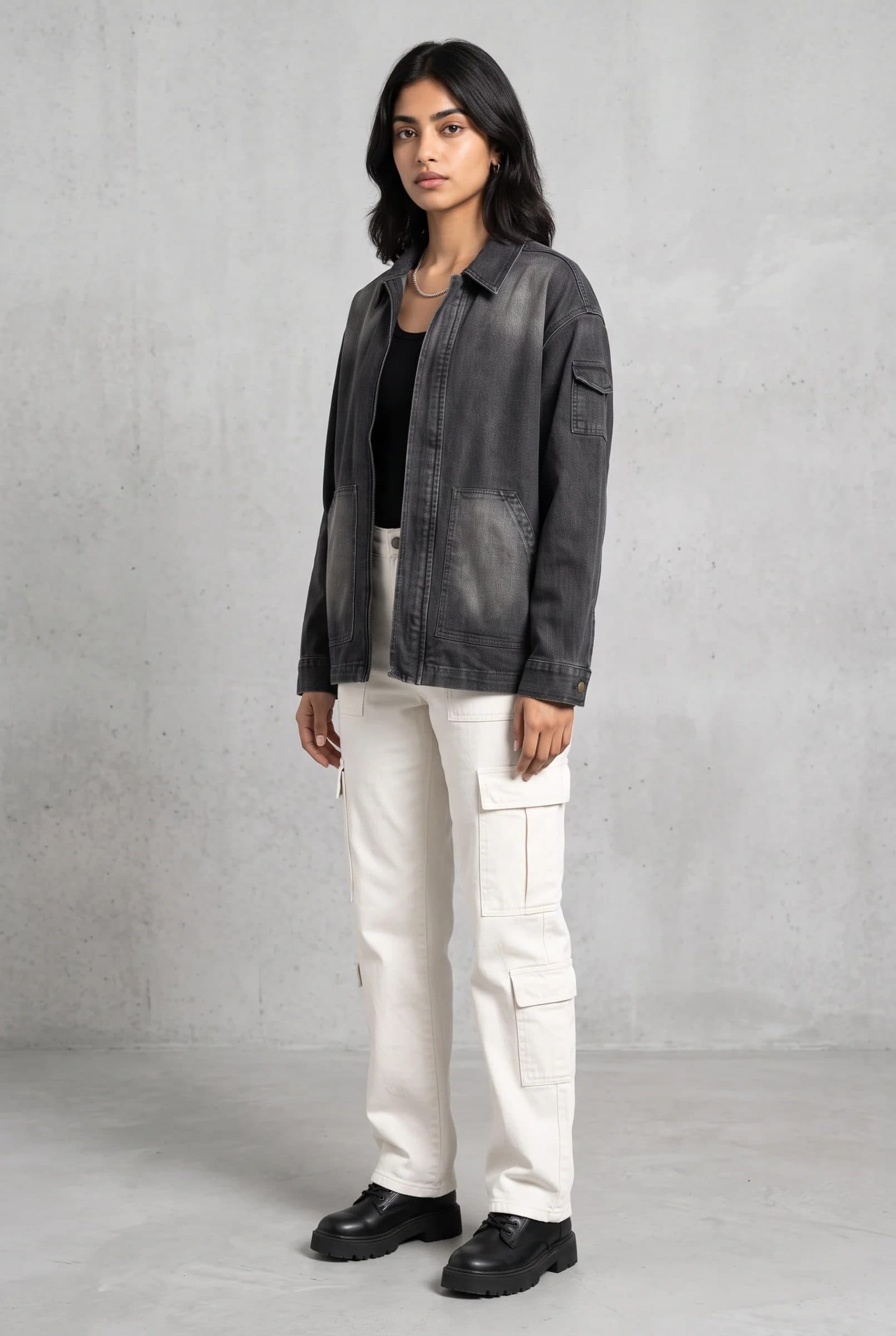 BLACK OG DENIM WOMEN'S JACKET image 6