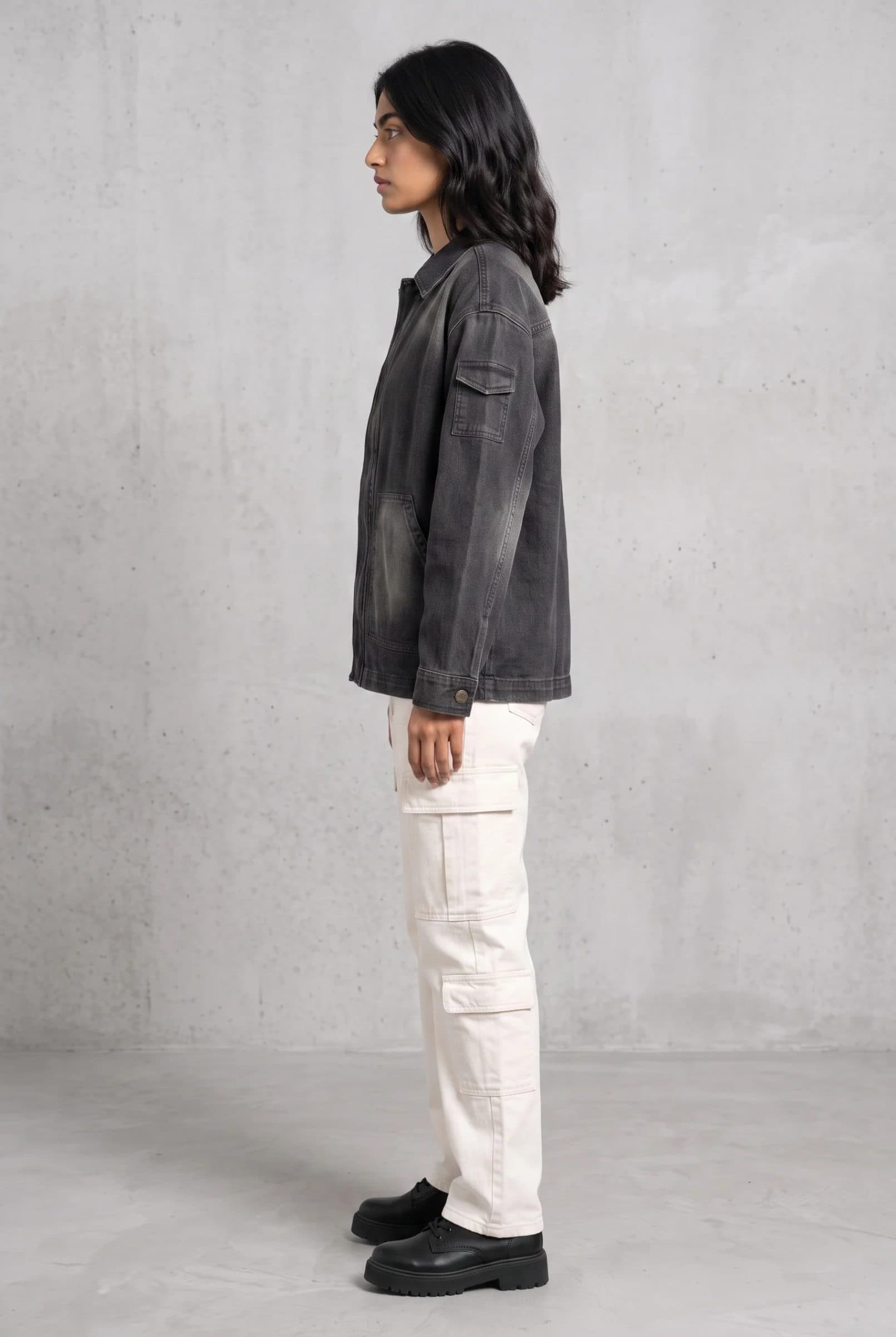 BLACK OG DENIM WOMEN'S JACKET image 7